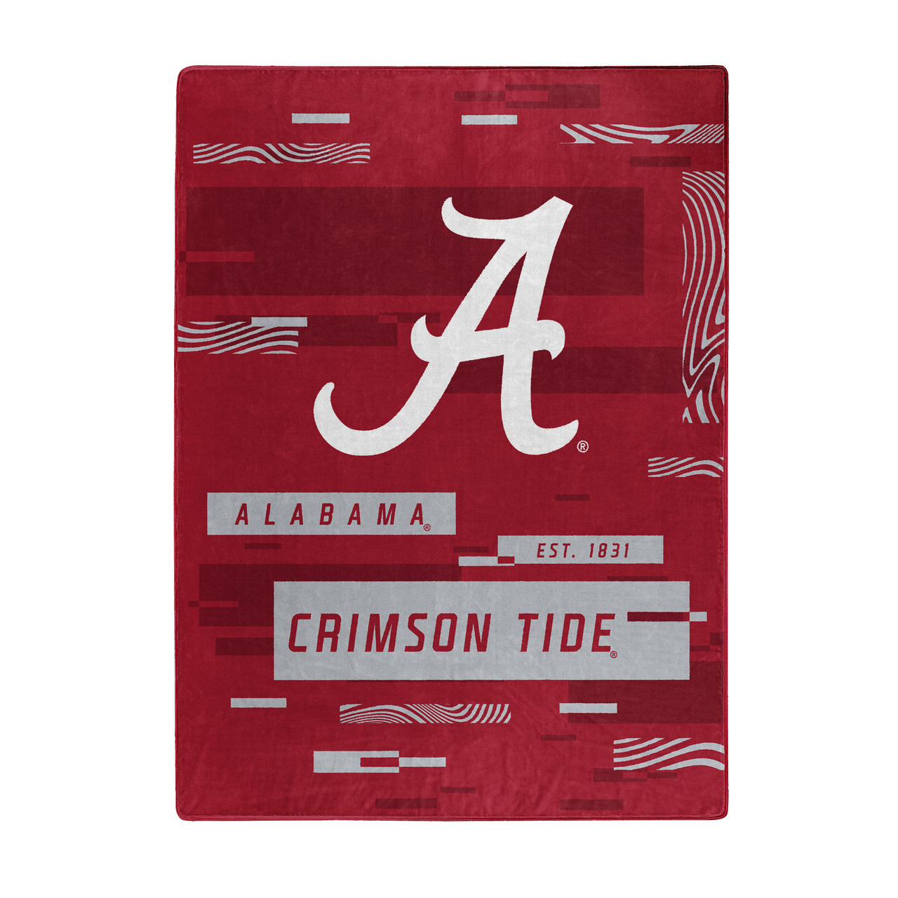 Alabama Crimson Tide Digital Design Raschel Blanket 60x80"