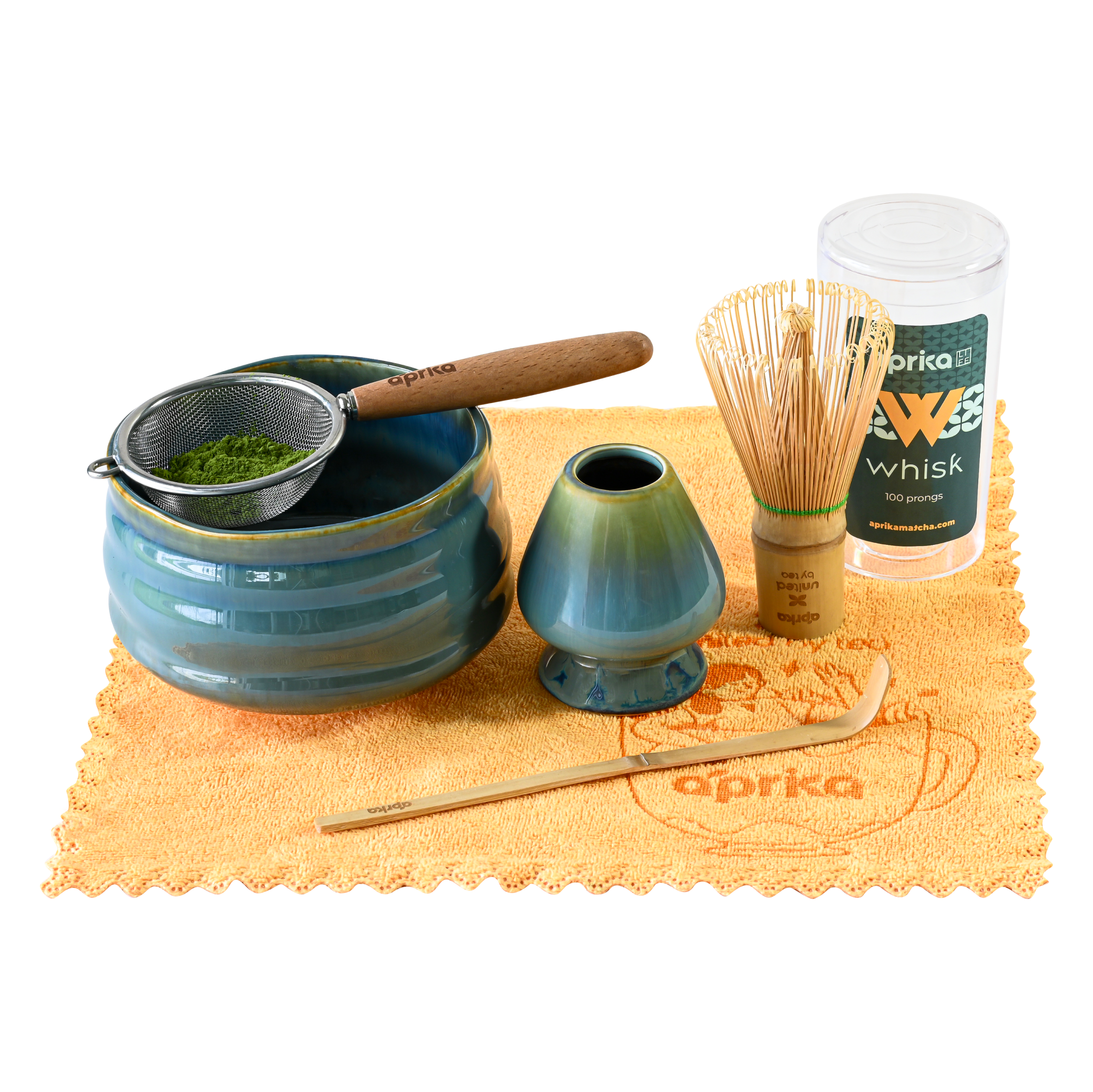 Aprikalife - Ceremonial Matcha Starter Kit (6pcs), Christmas Gift Set: Blue