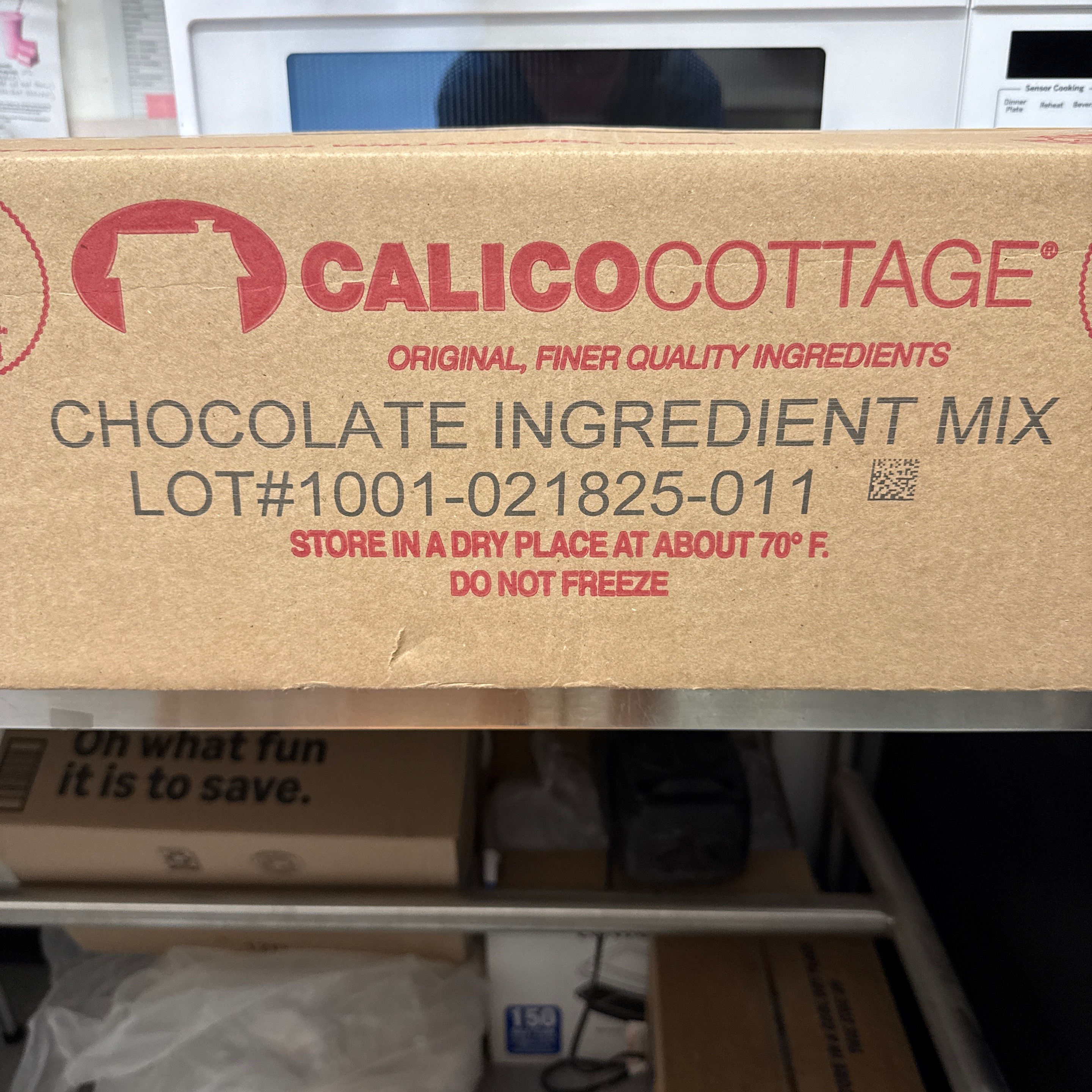 Chocolate Fudge Ingredients Case