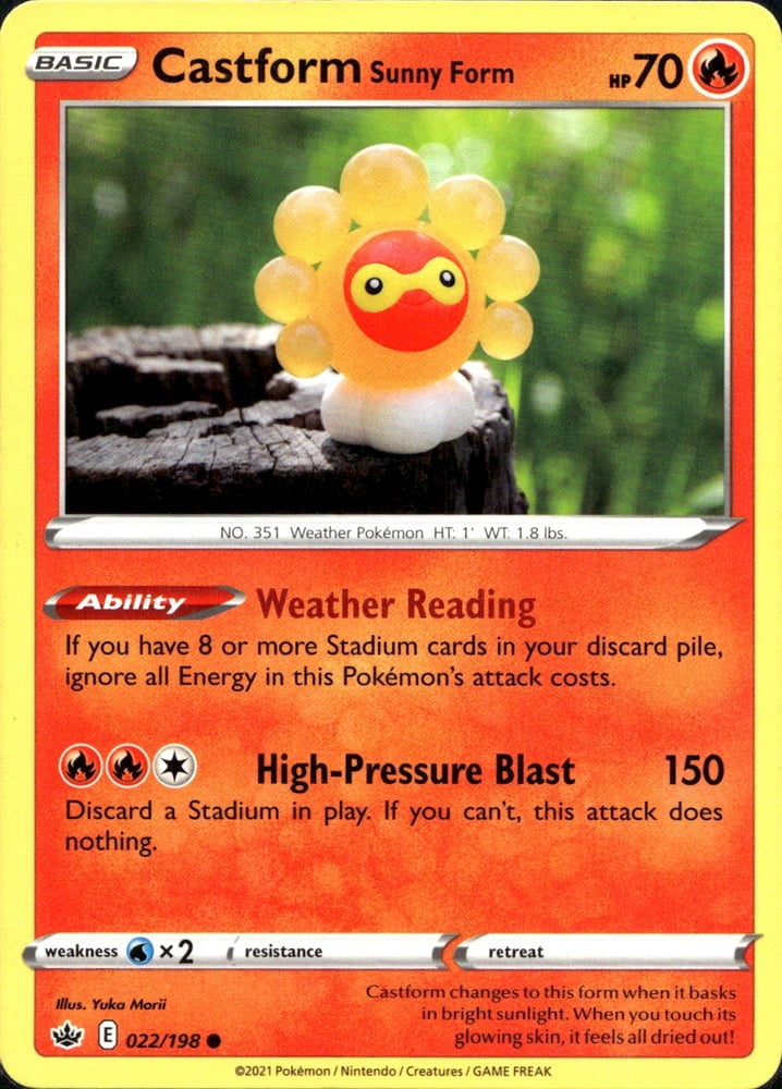 Castform Sunny Form - SWSH6 22/198
