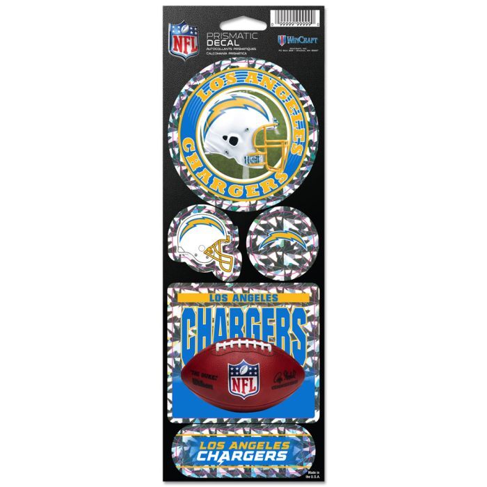 Los Angeles Chargers Prismatic Decals