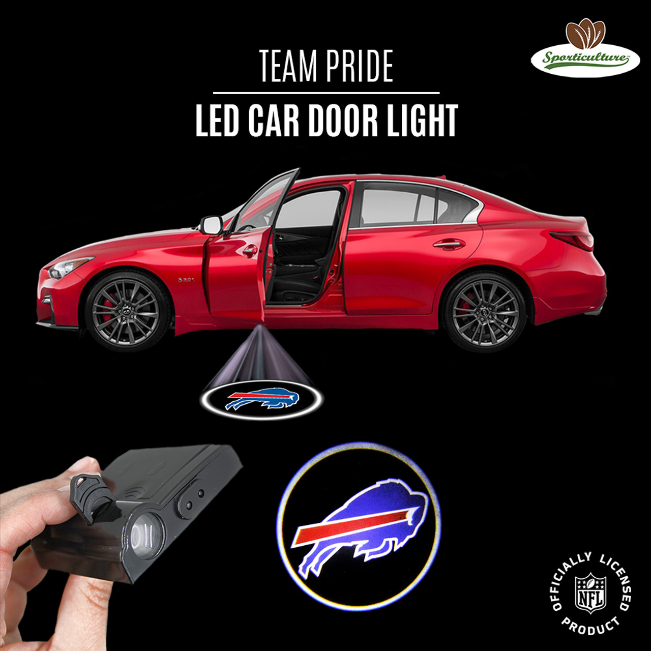 Buffalo Bills LED Car Door Light Projector