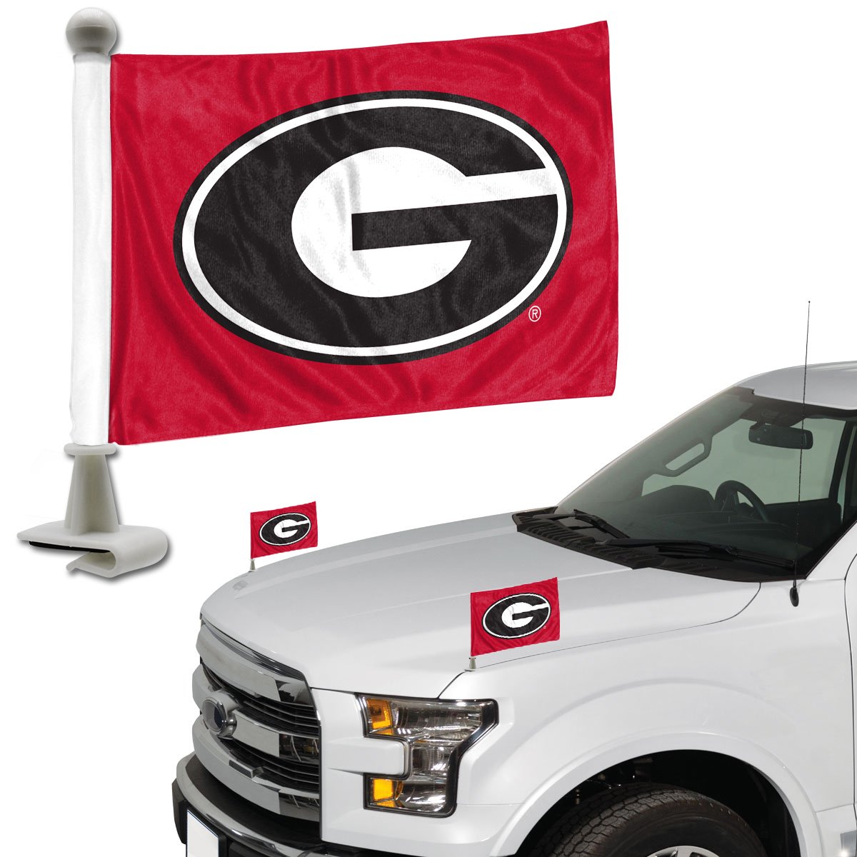 Georgia Bulldogs Ambassador Car Flags Set