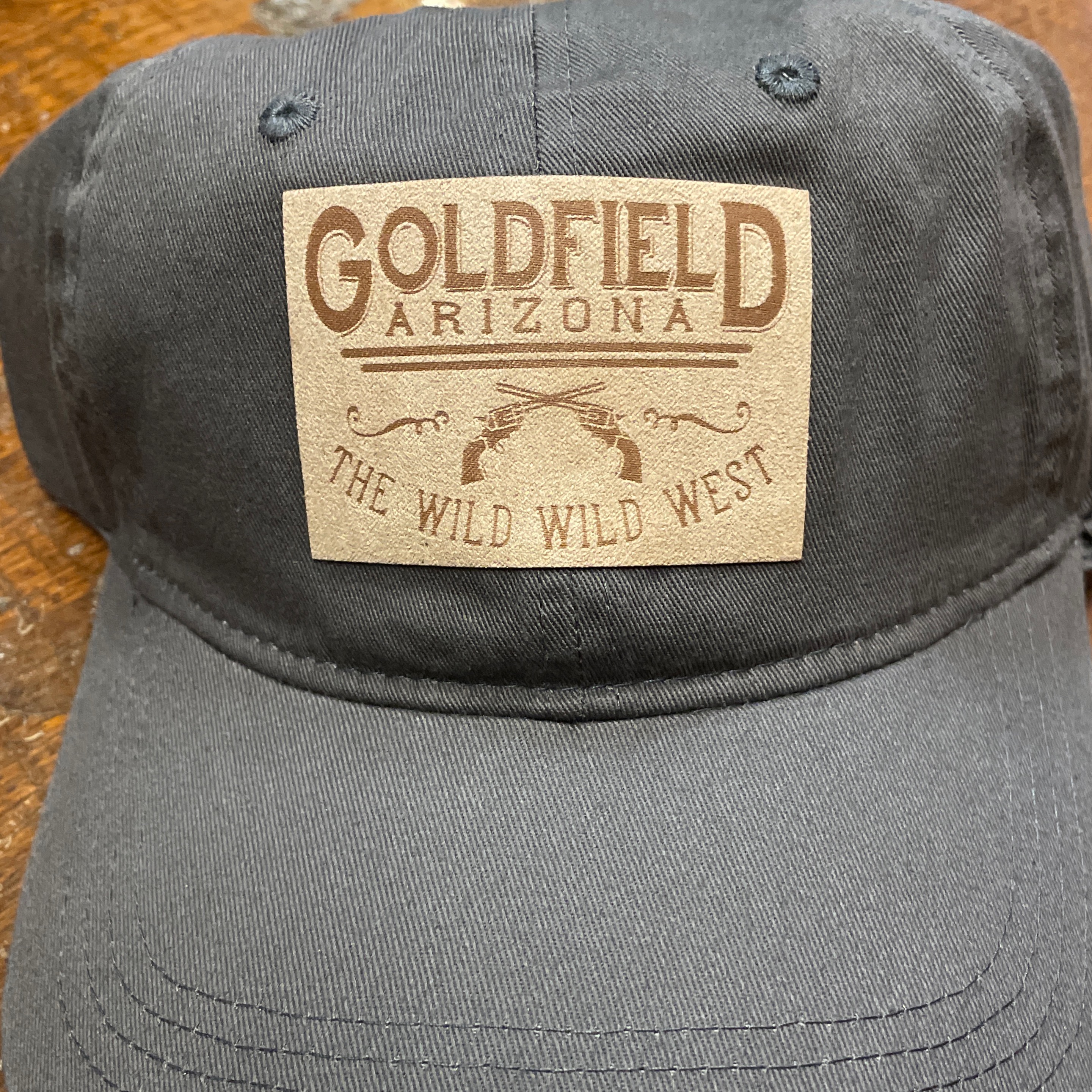 Ball Cap:  Wild, Wild West Ball Cap, Goldfield - Gray