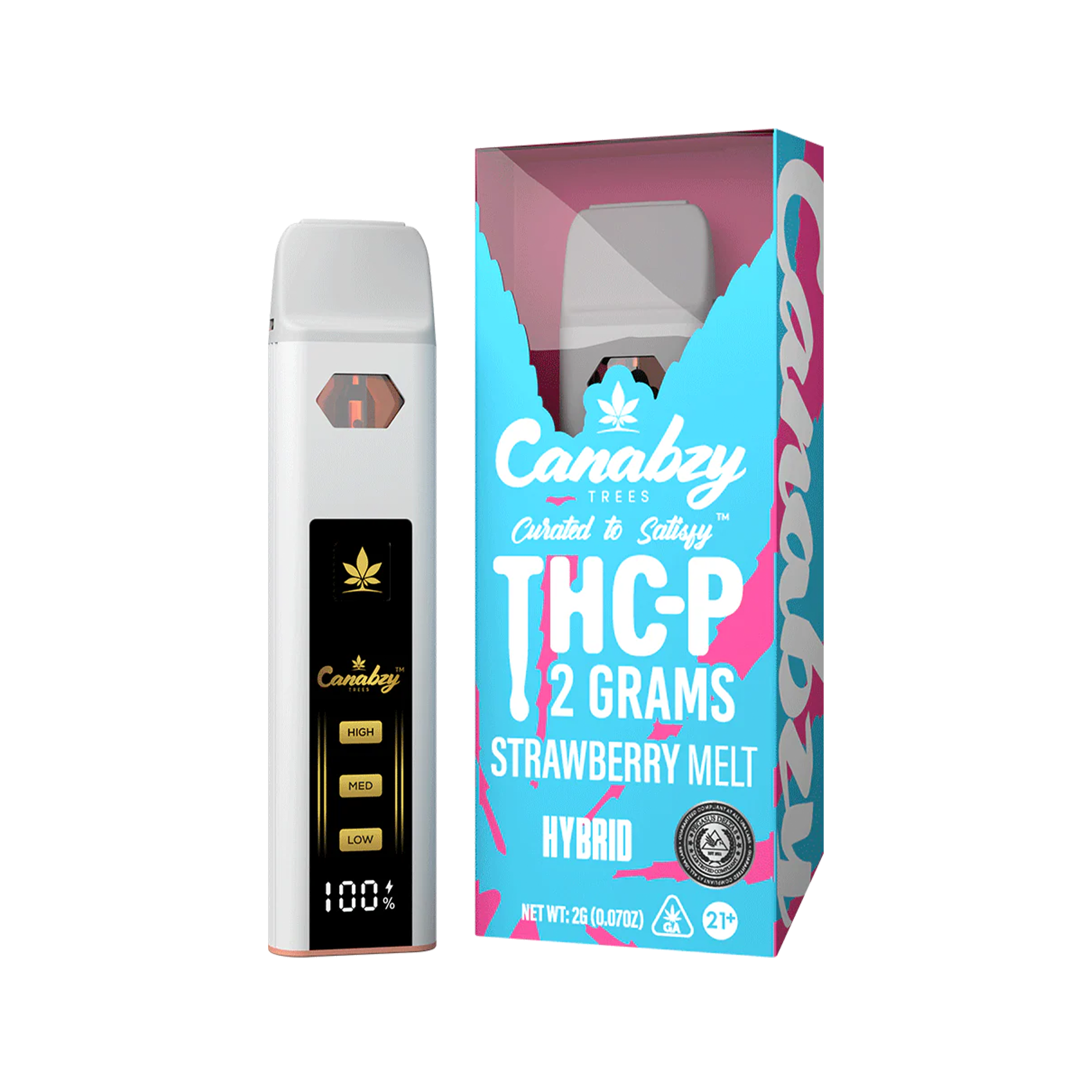 Canabzy Thc-p 2grams Strawberry Melt Hybrid