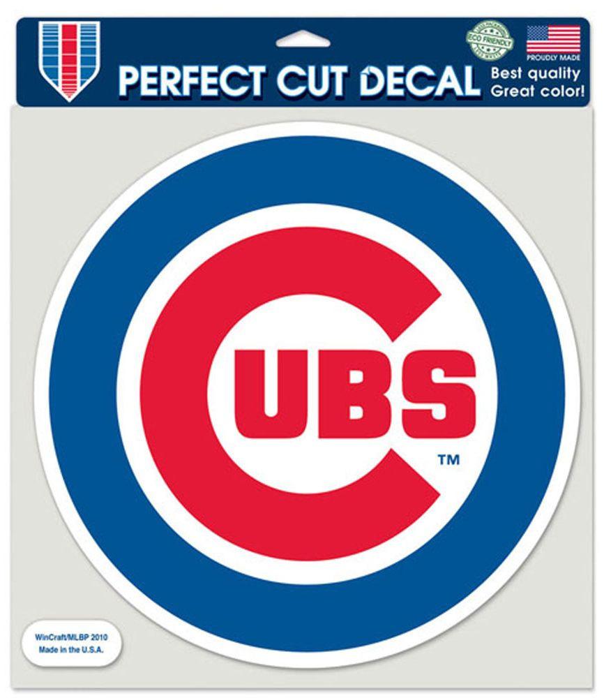 Chicago Cubs Perfect Cut Round Decal 8x8"
