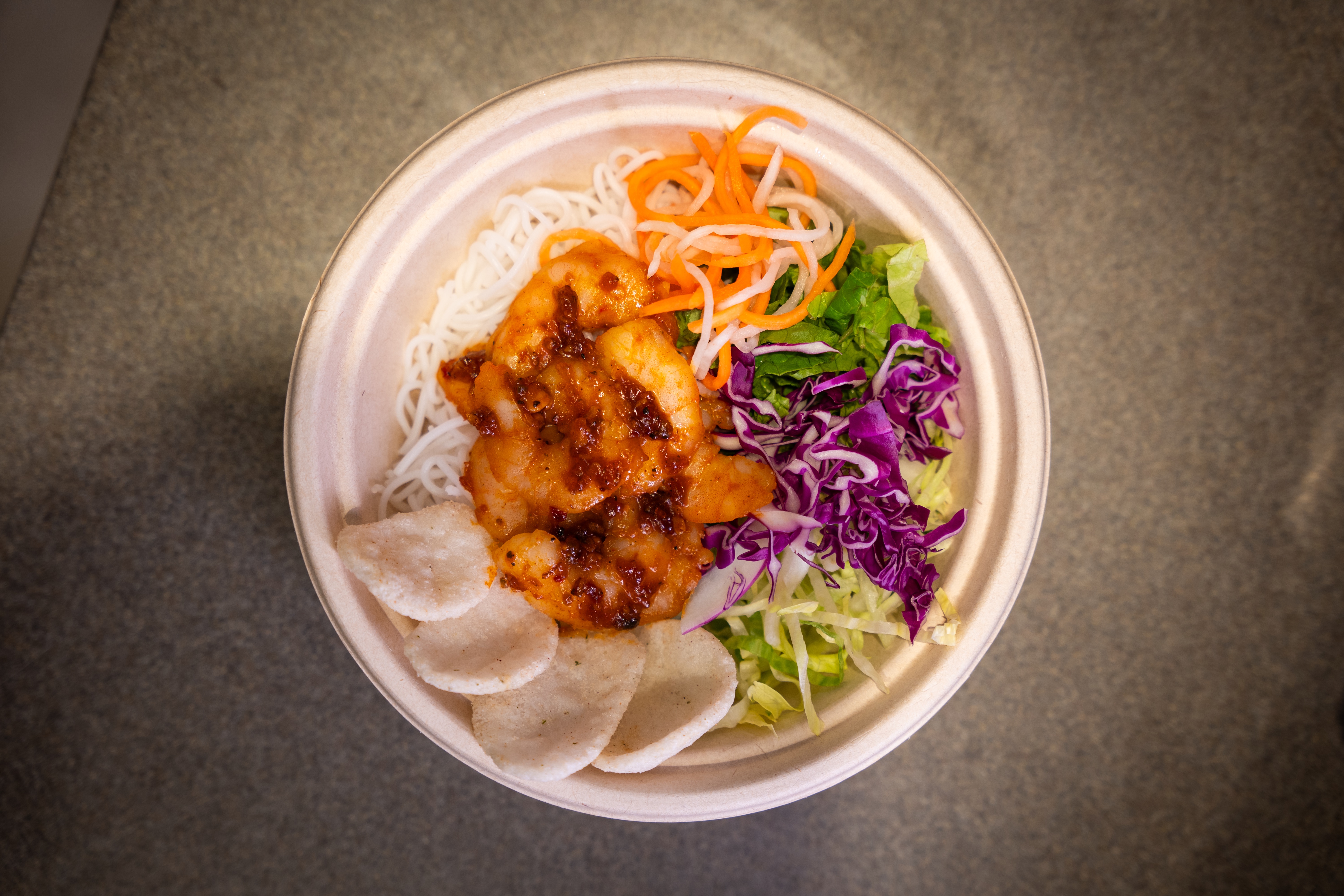 VIET-CAJUN SHRIMP Noodle Salad