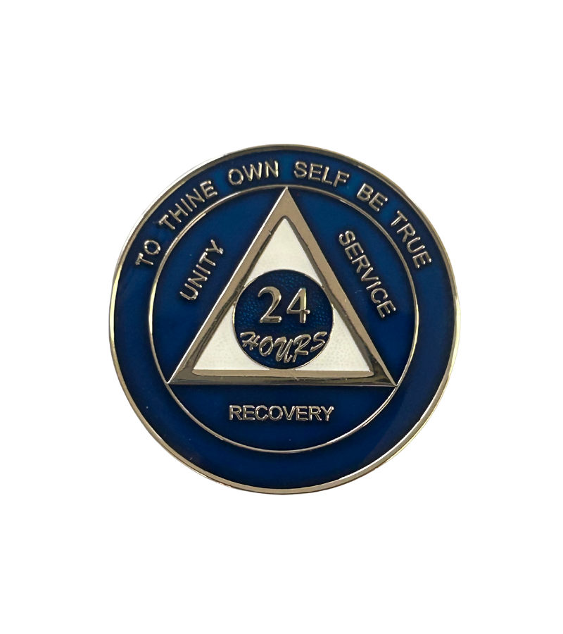 Blue Pearl and White Triangle Triplate
