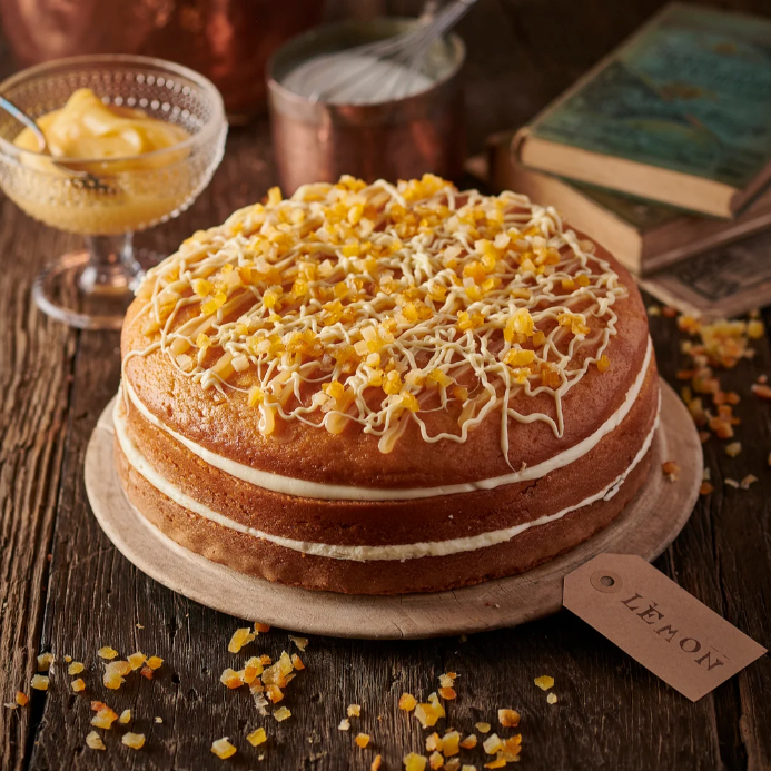 Lemon Curd Drizzle Cake
