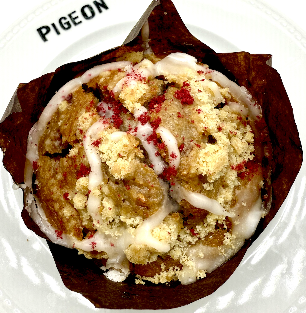 Lemon Raspberry Crumble Muffin