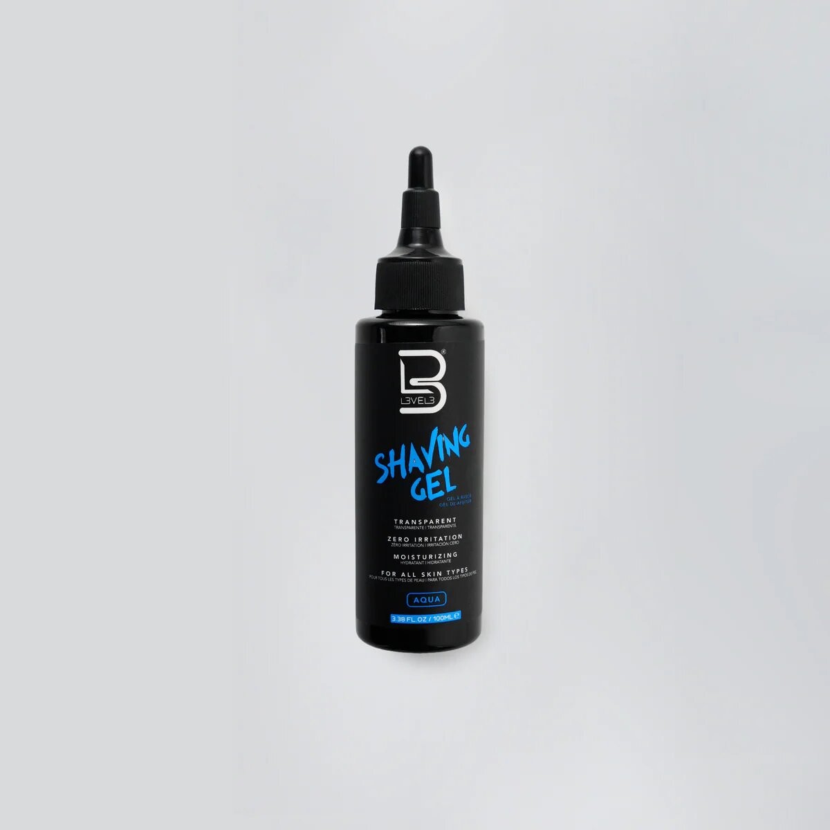 L3VEL3 Transparent Shaving Gel 16.9 FL. OZ. / 500 ML