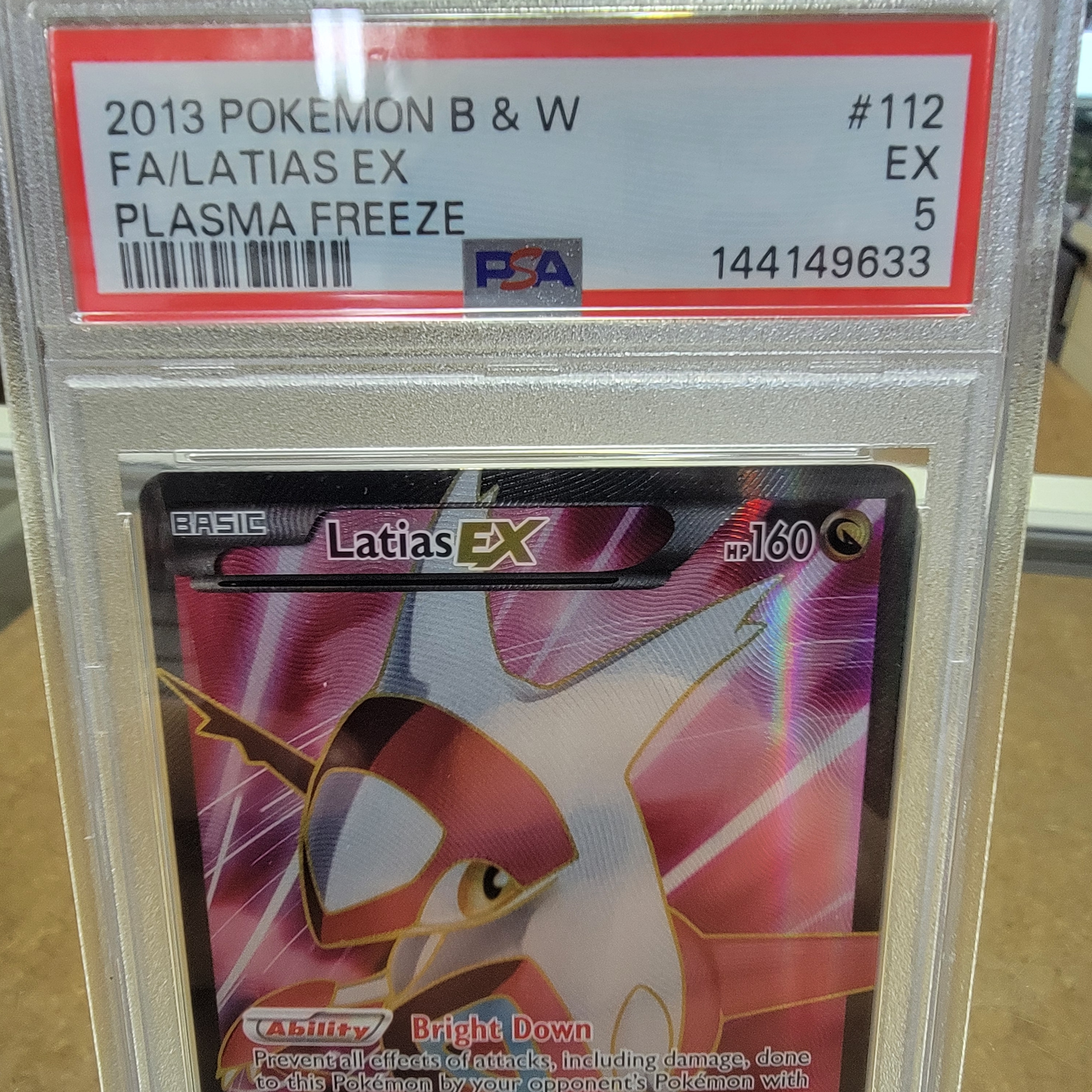 Psa 5 Latias FA Plasma Freeze Graded Card