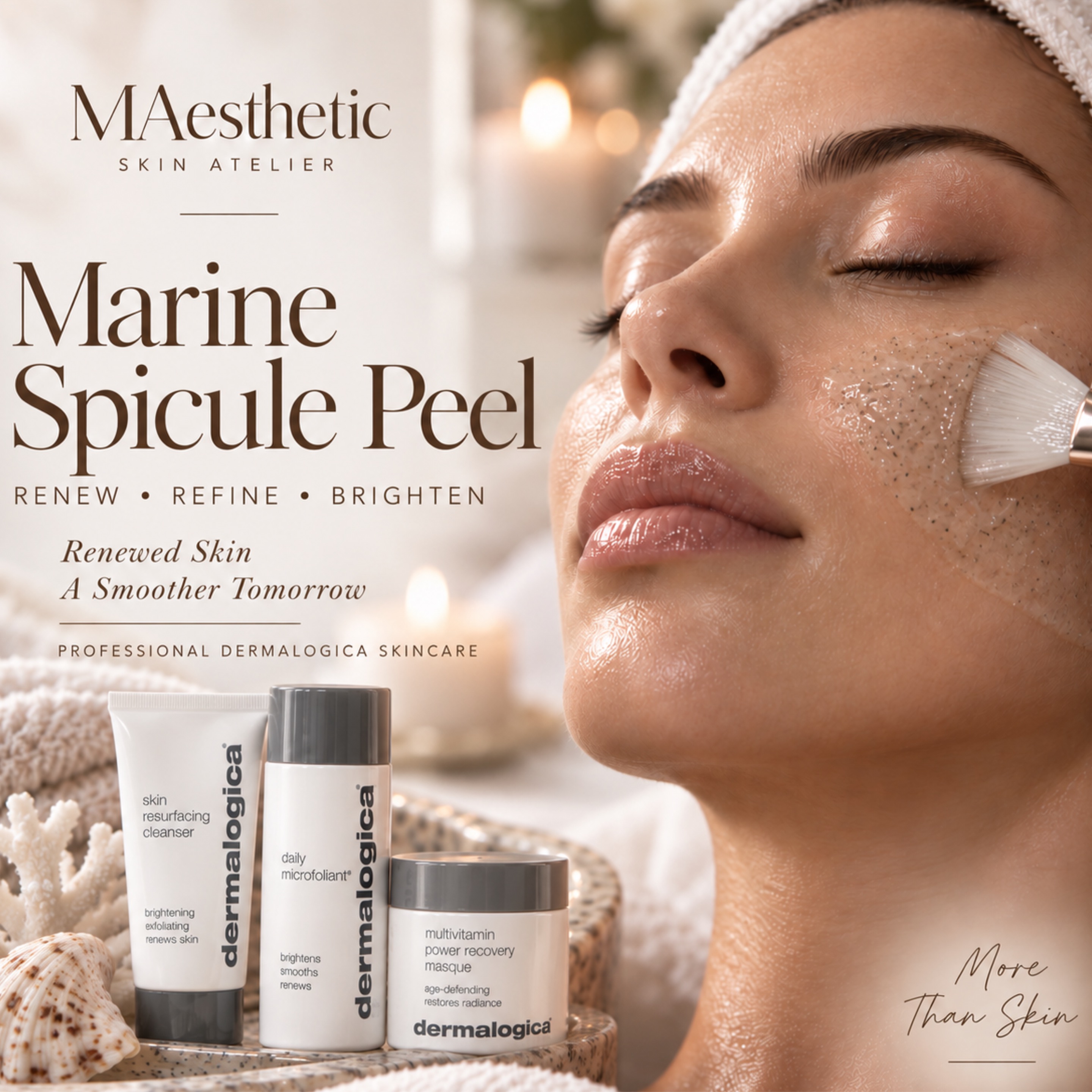 Marine Spicule Peel treatment in Calgary at MAesthetics Skin Atelier