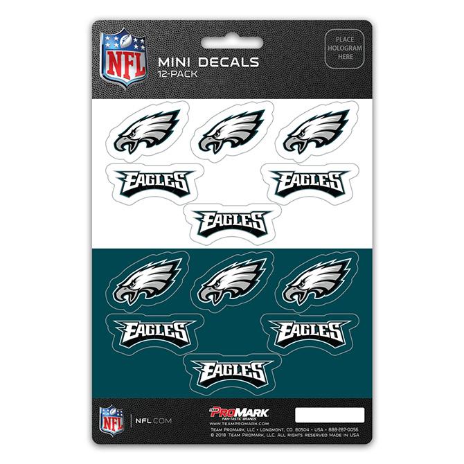 Philadelphia Eagles Mini Decals 12pk Set