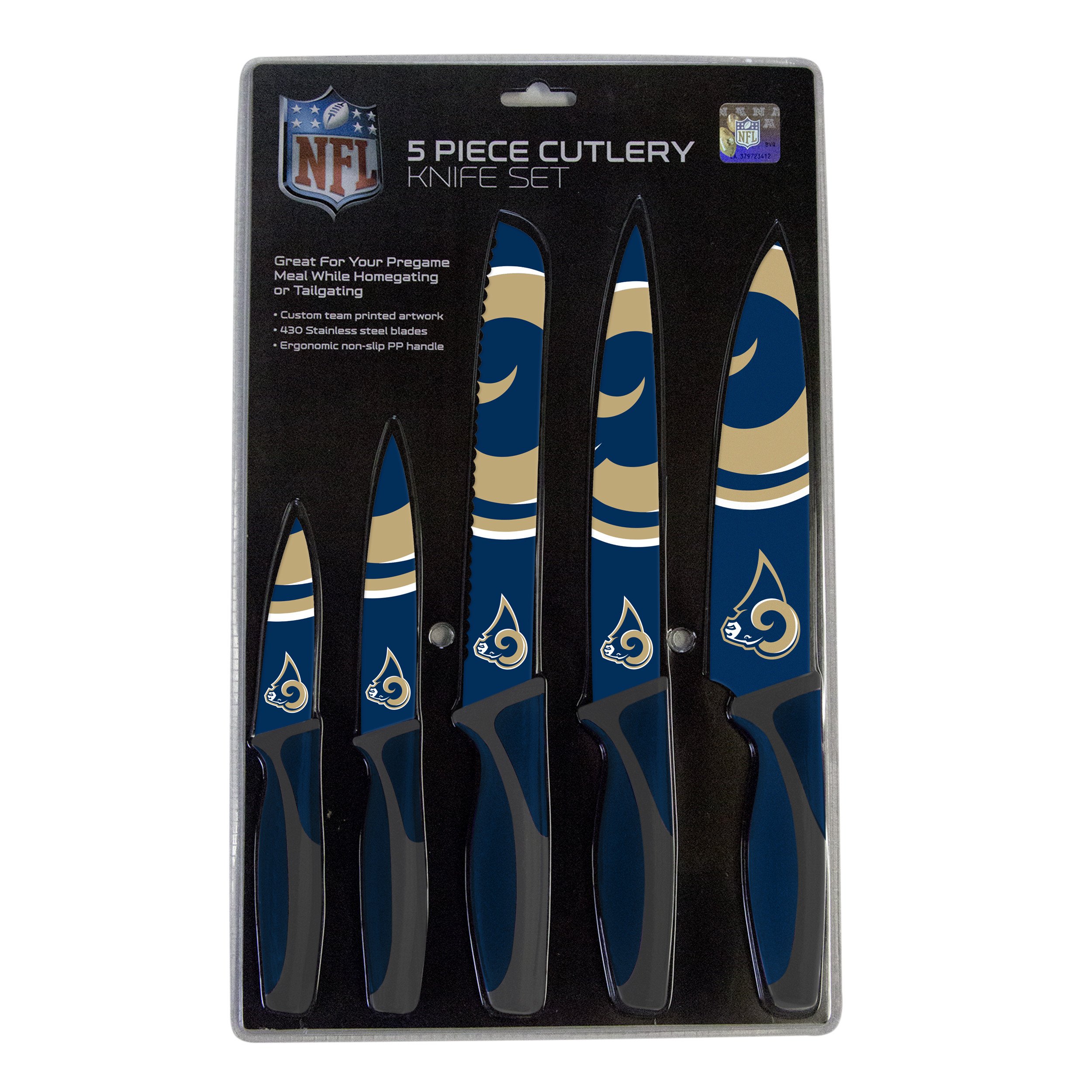 Los Angeles Rams Kitchen Knife Set - 5 Pack