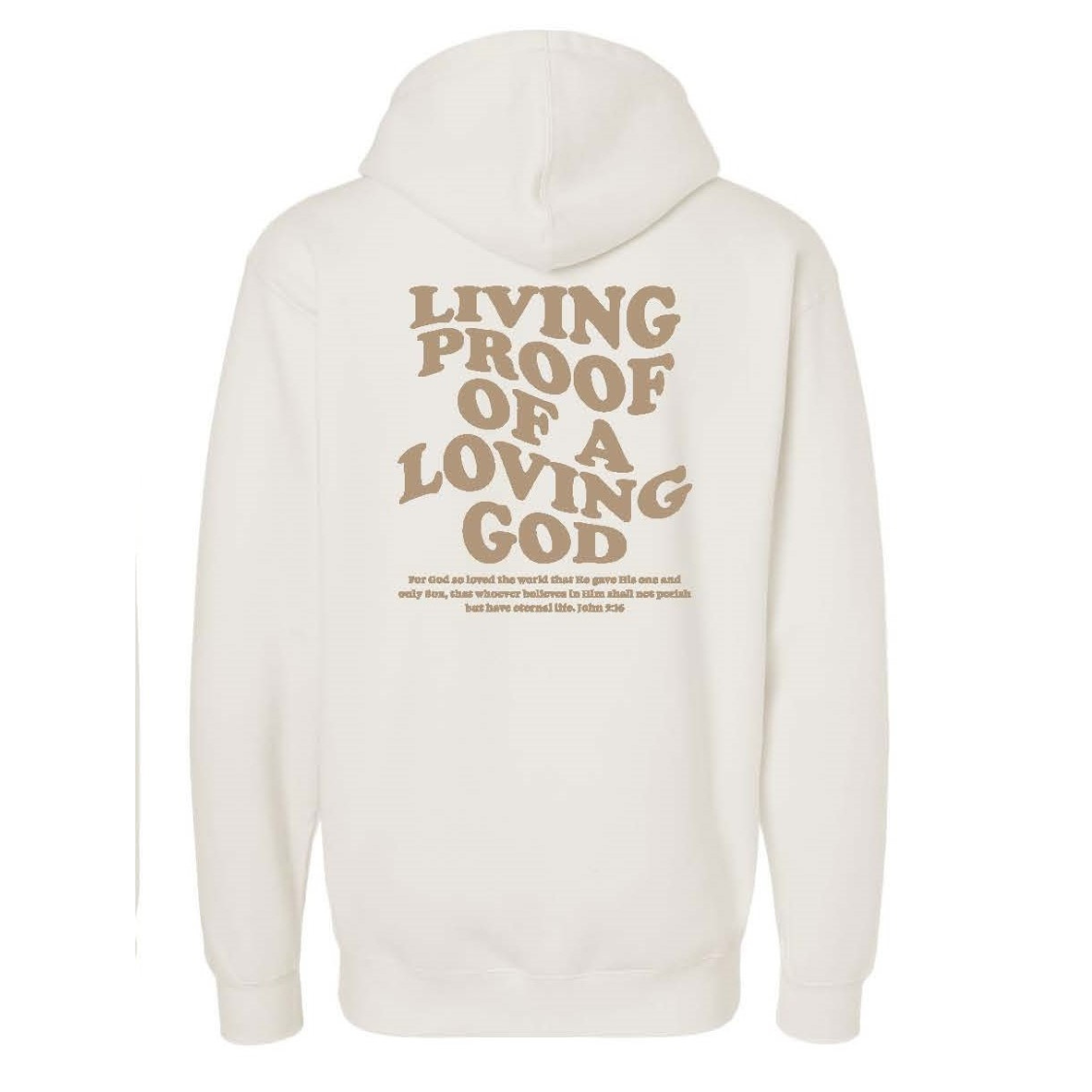 John 3:16 Hoodie Cream