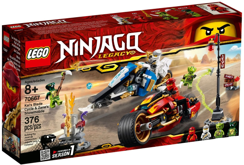 70667 Kai's Blade Cycle & Zane's Snowmobile