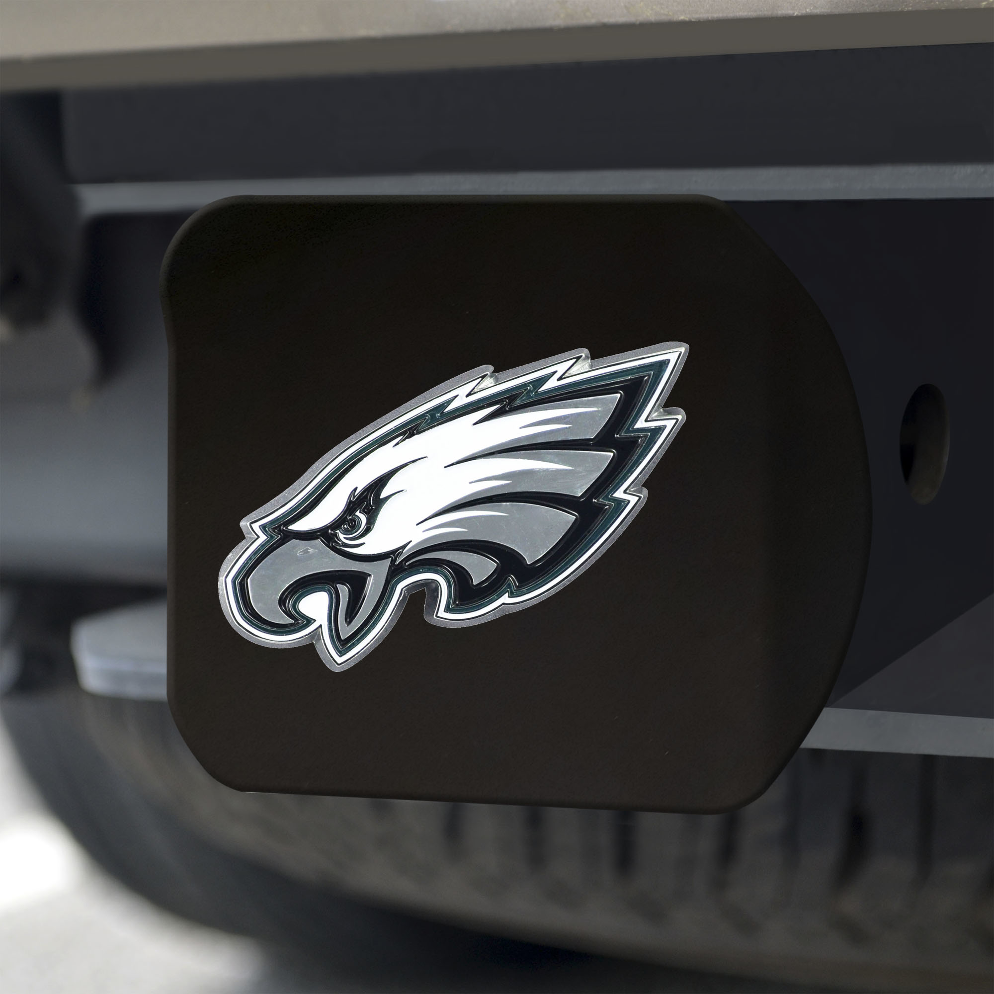 Philadelphia Eagles Black Chrome Hitch Cover
