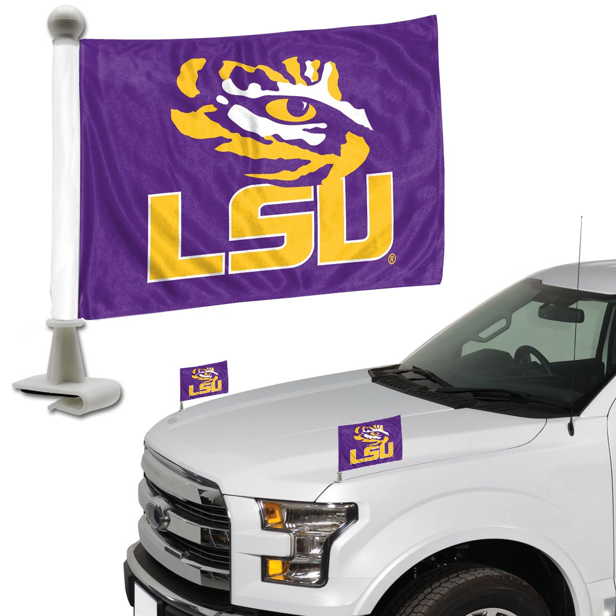 LSU Tigers Ambassador Car Flags Set