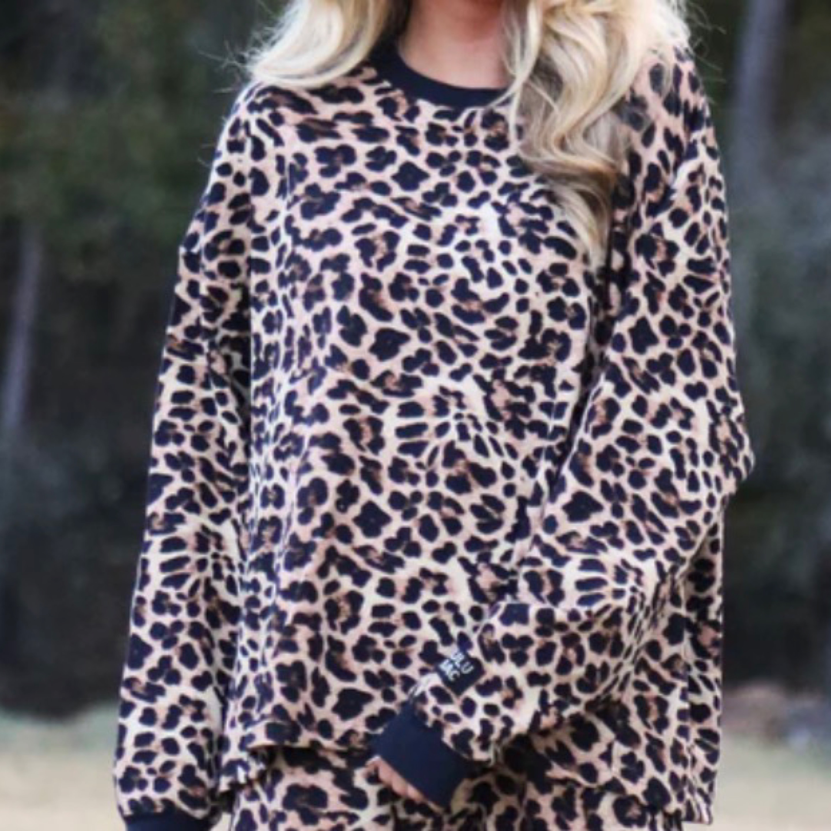 LuluMac leopard waffle pop top — Bama Tan boutique, Tuscaloosa AL