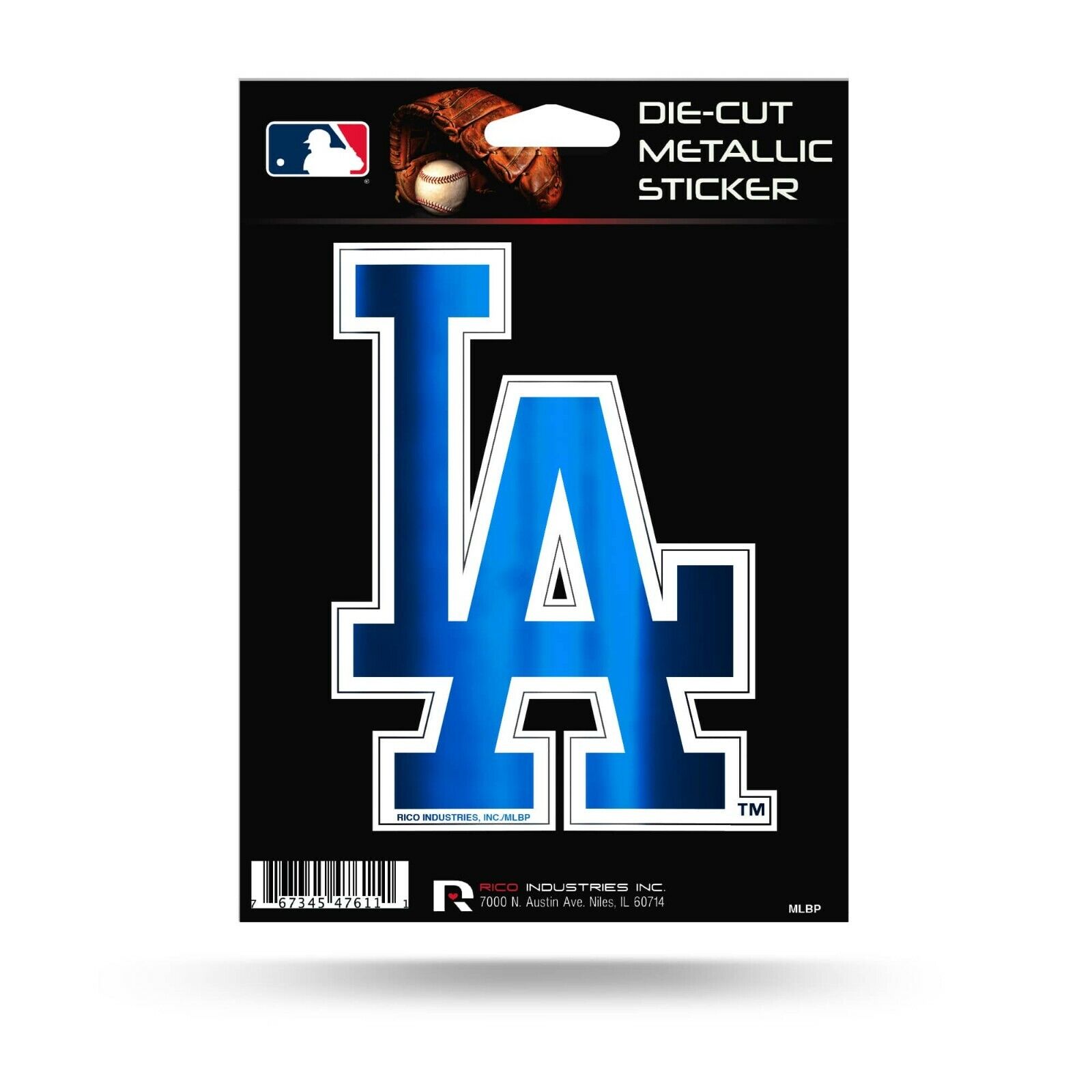 Los Angeles Dodgers Die-Cut Metallic Decal
