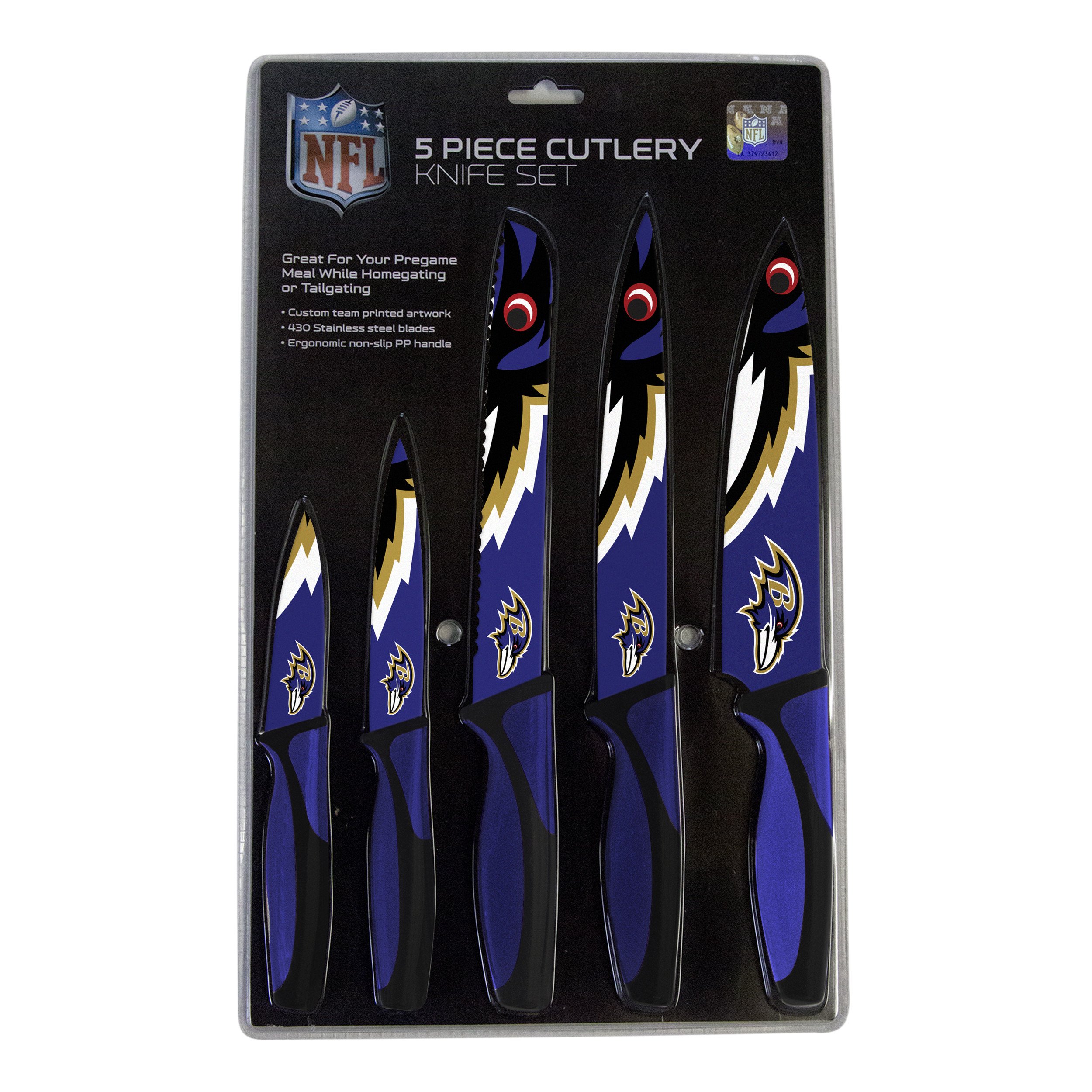 Baltimore Ravens Kitchen Knife Set - 5 Pack