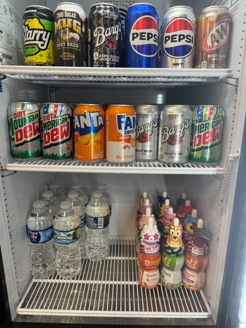 Soda, Juice, and Water
