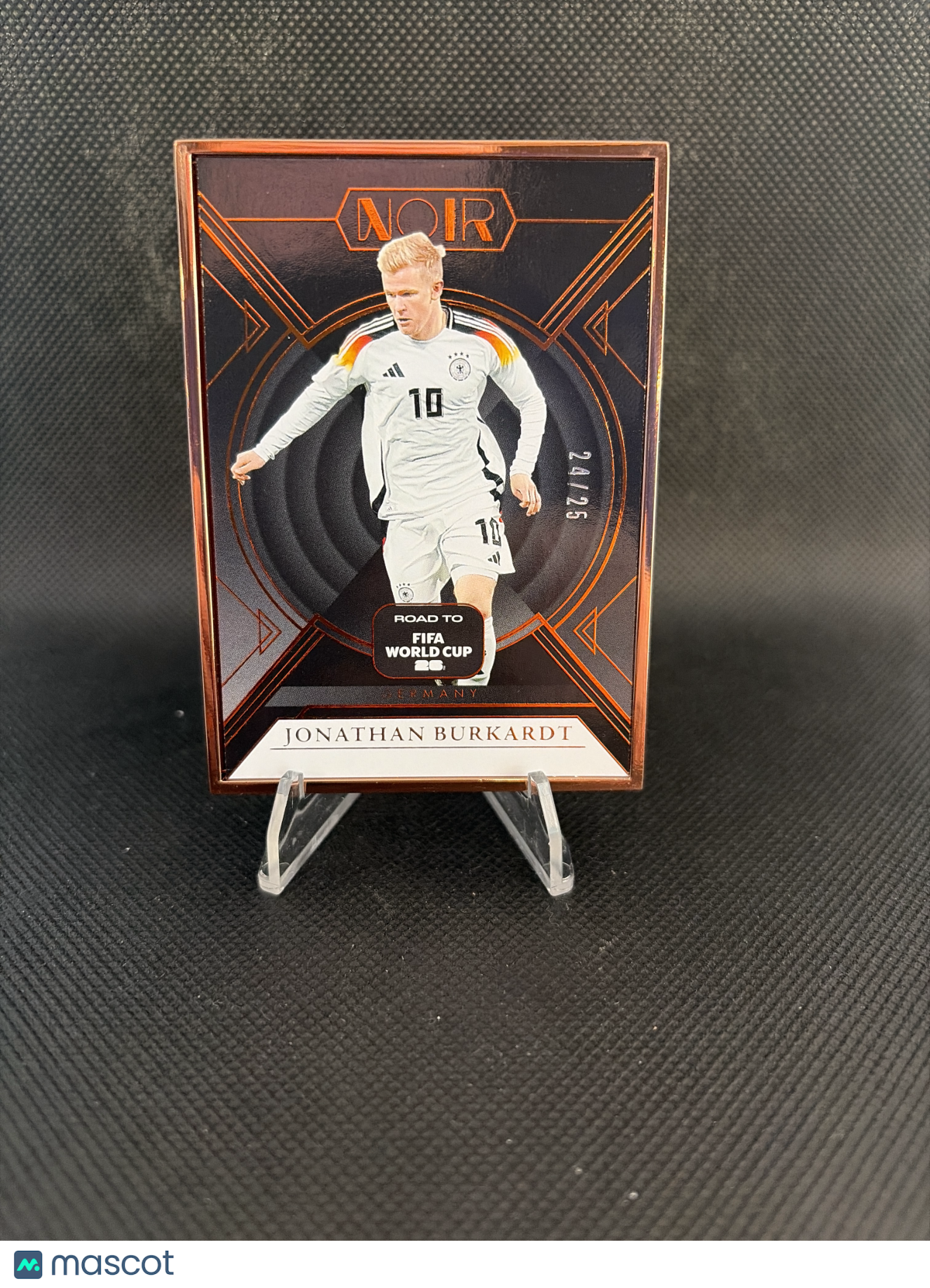 2025 Panini Noir Road to FIFA World Cup Jonathan Burkardt #84 Bronze Frame /25