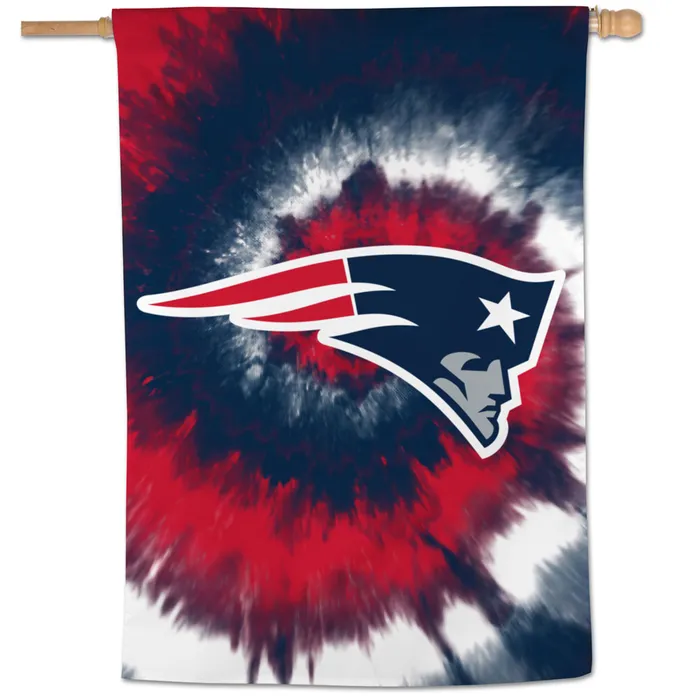 New England Patriots Tie Dye Vertical Banner 28x40"