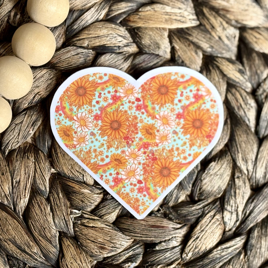 Sunflower Rainbow Sticker preview image
