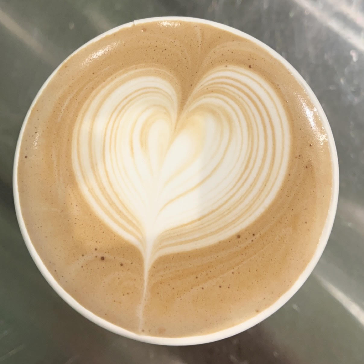 Cappuccino with latte art