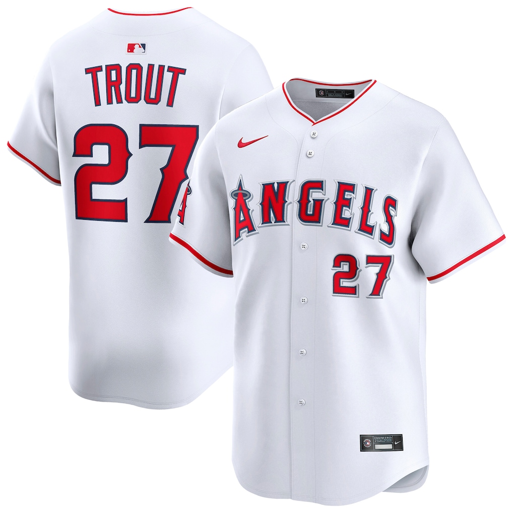 Los Angeles Angels Mike Trout #27 Nike Limited Home Jersey