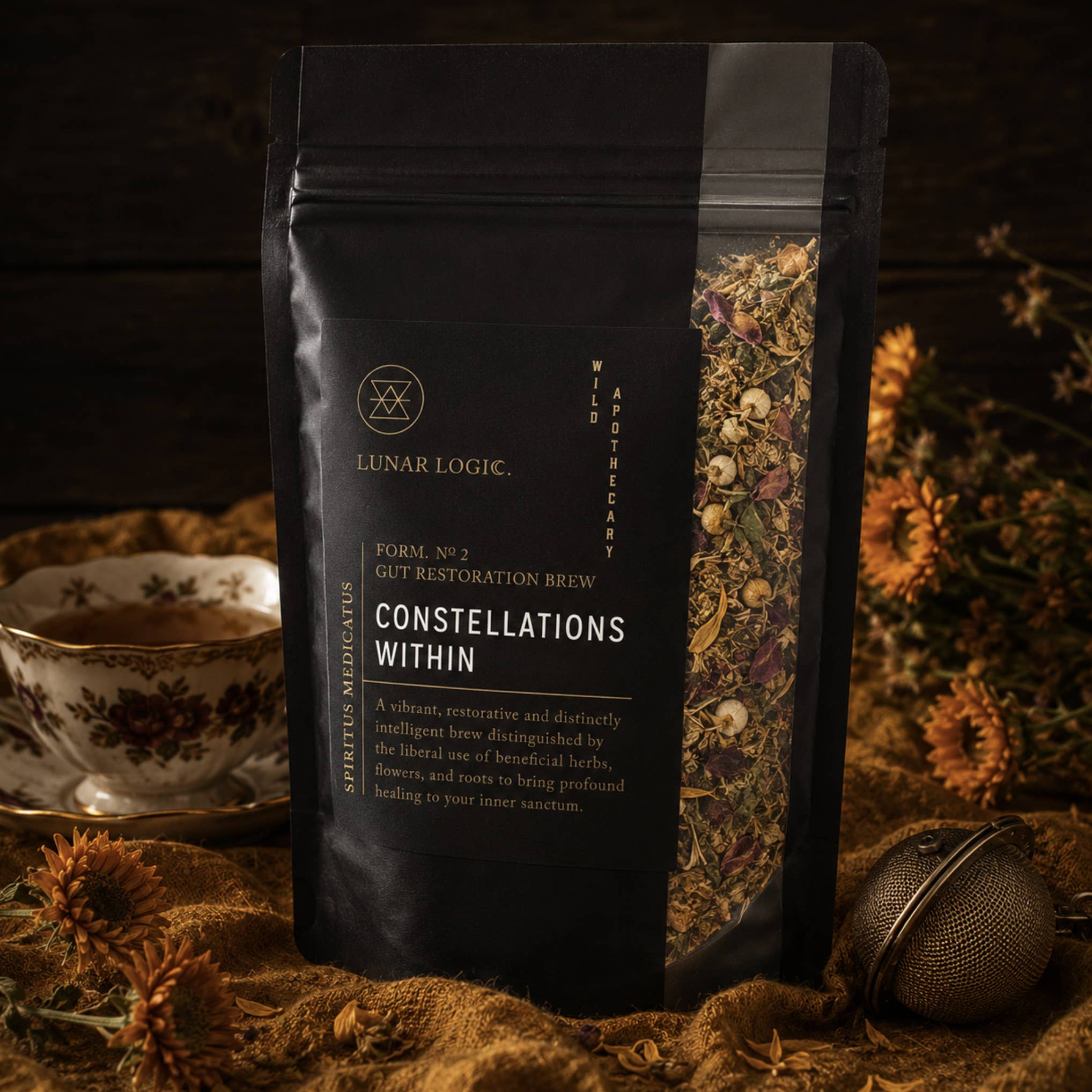 Lunar Logic  Gut Restoration Tea - CONSTELLATIONS WITHIN