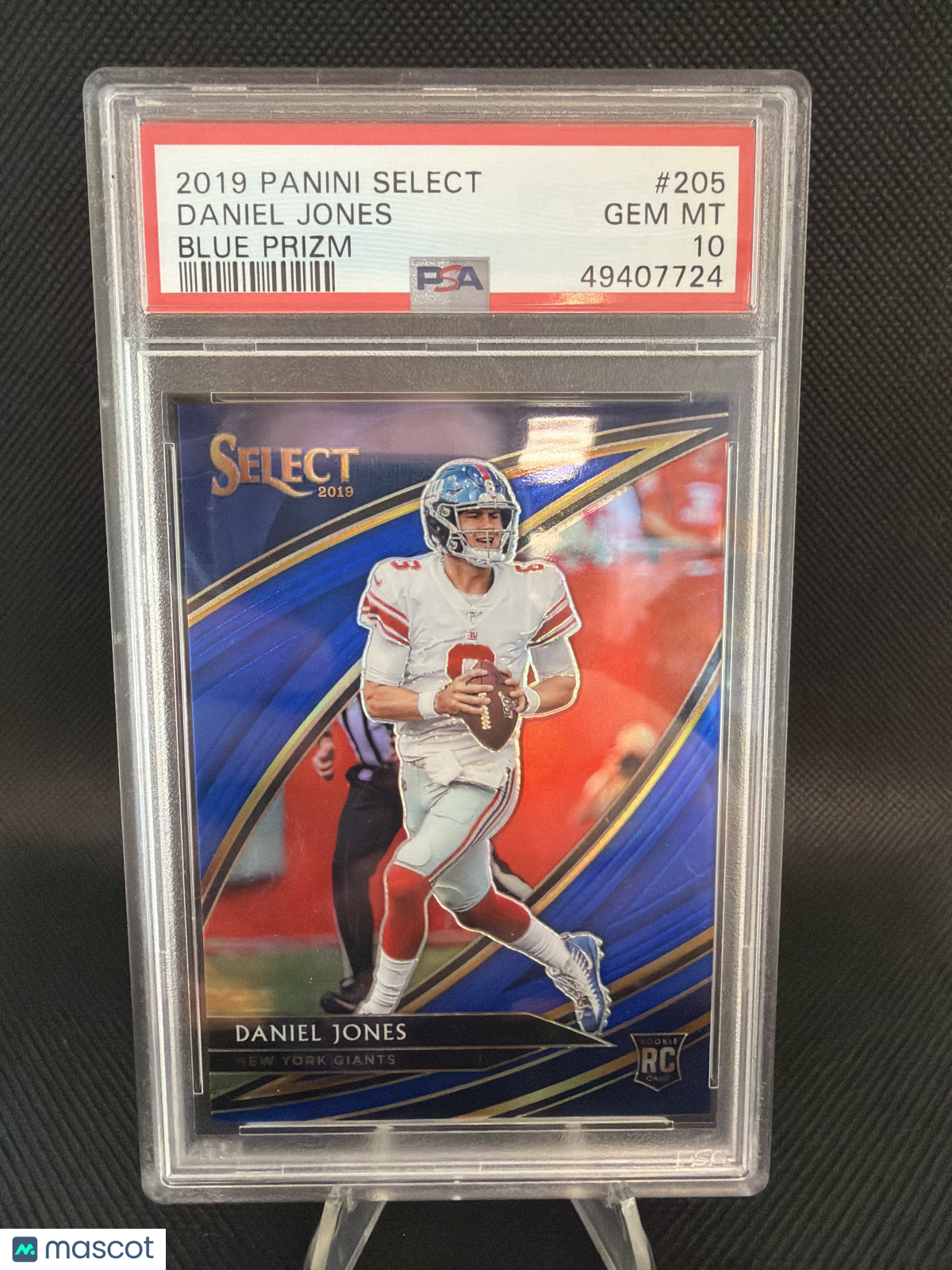 2019 Panini Select Daniel Jones Blue Prizm /75 PSA 10