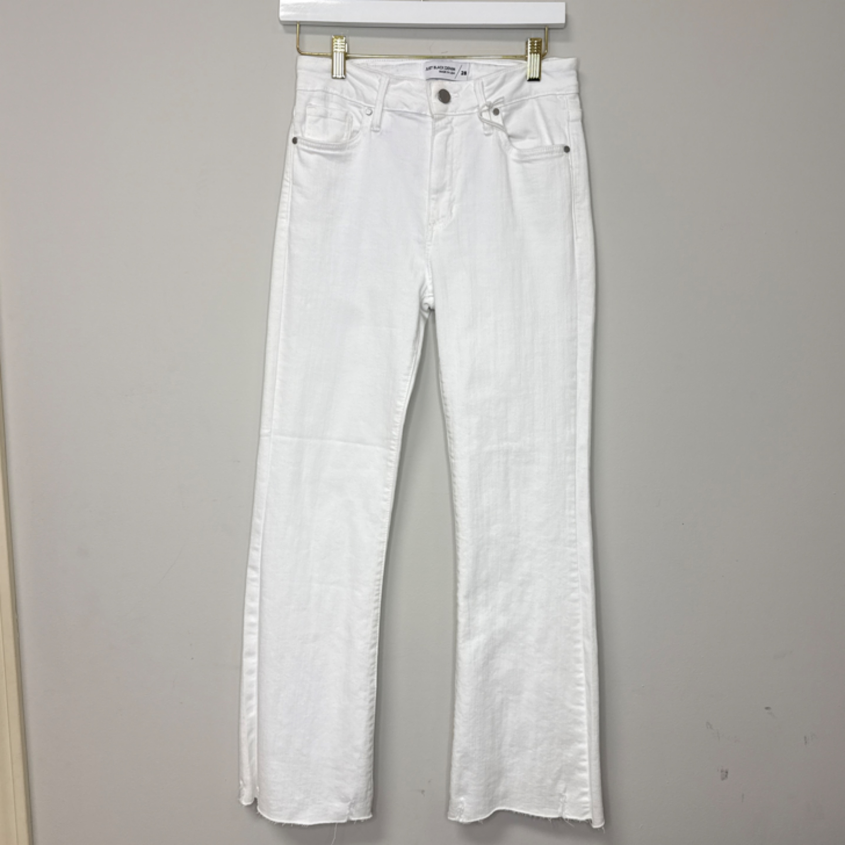 Just Black Denim white jeans — Bama Tan boutique, Tuscaloosa AL