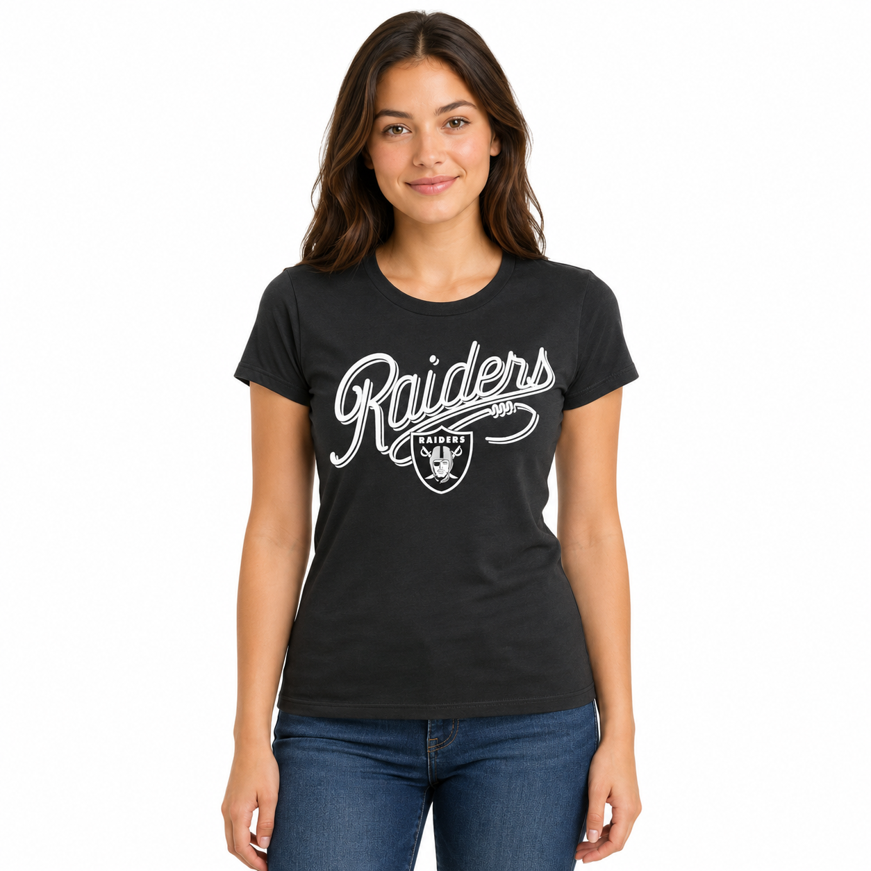 Las Vegas Raiders Ladies Scribble Shirt