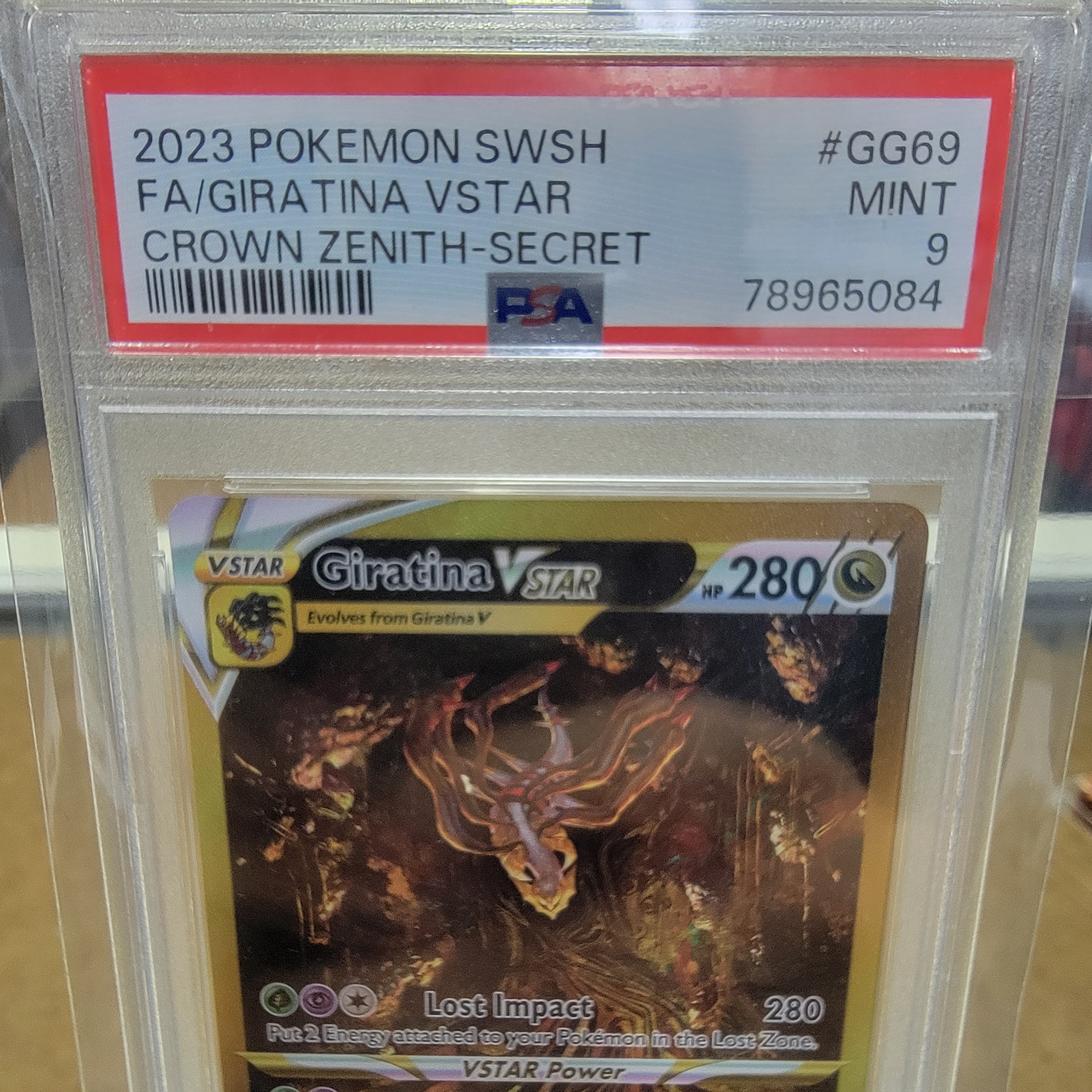 Psa 9 Gold Giratina Vstar GG Graded 