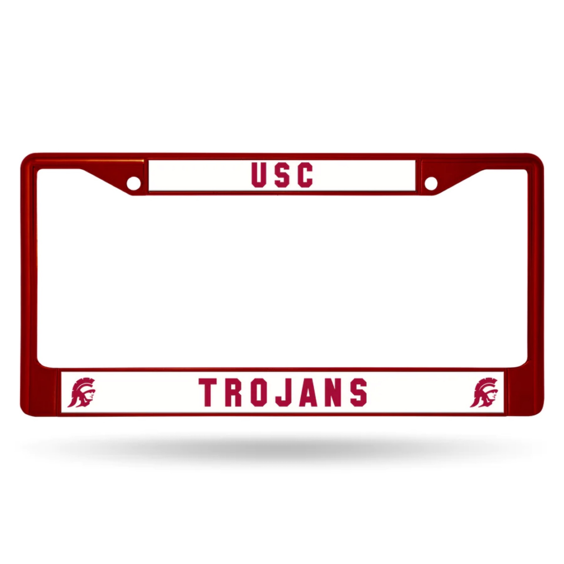USC Trojans Red Chrome License Plate Frame