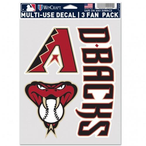 Arizona Diamondbacks Multi Use 3 Pack Fan Decals
