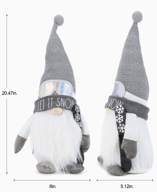 Snowboarder Gnome Let it Snow