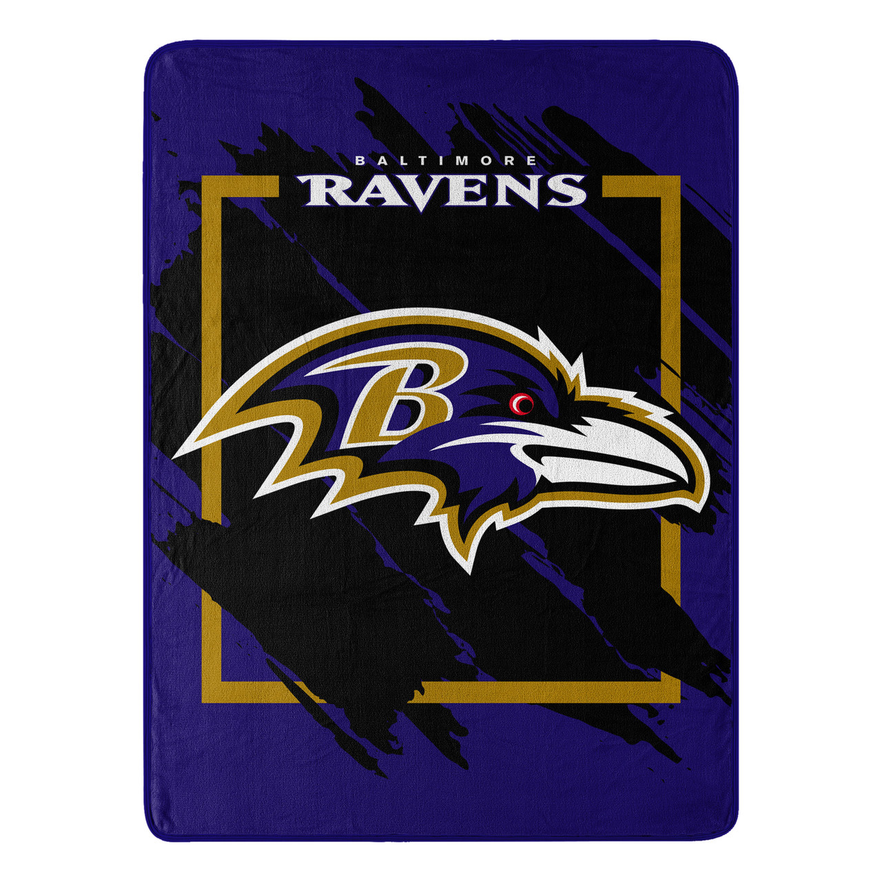 Baltimore Ravens Micro Raschel Dimensional Design Blanket