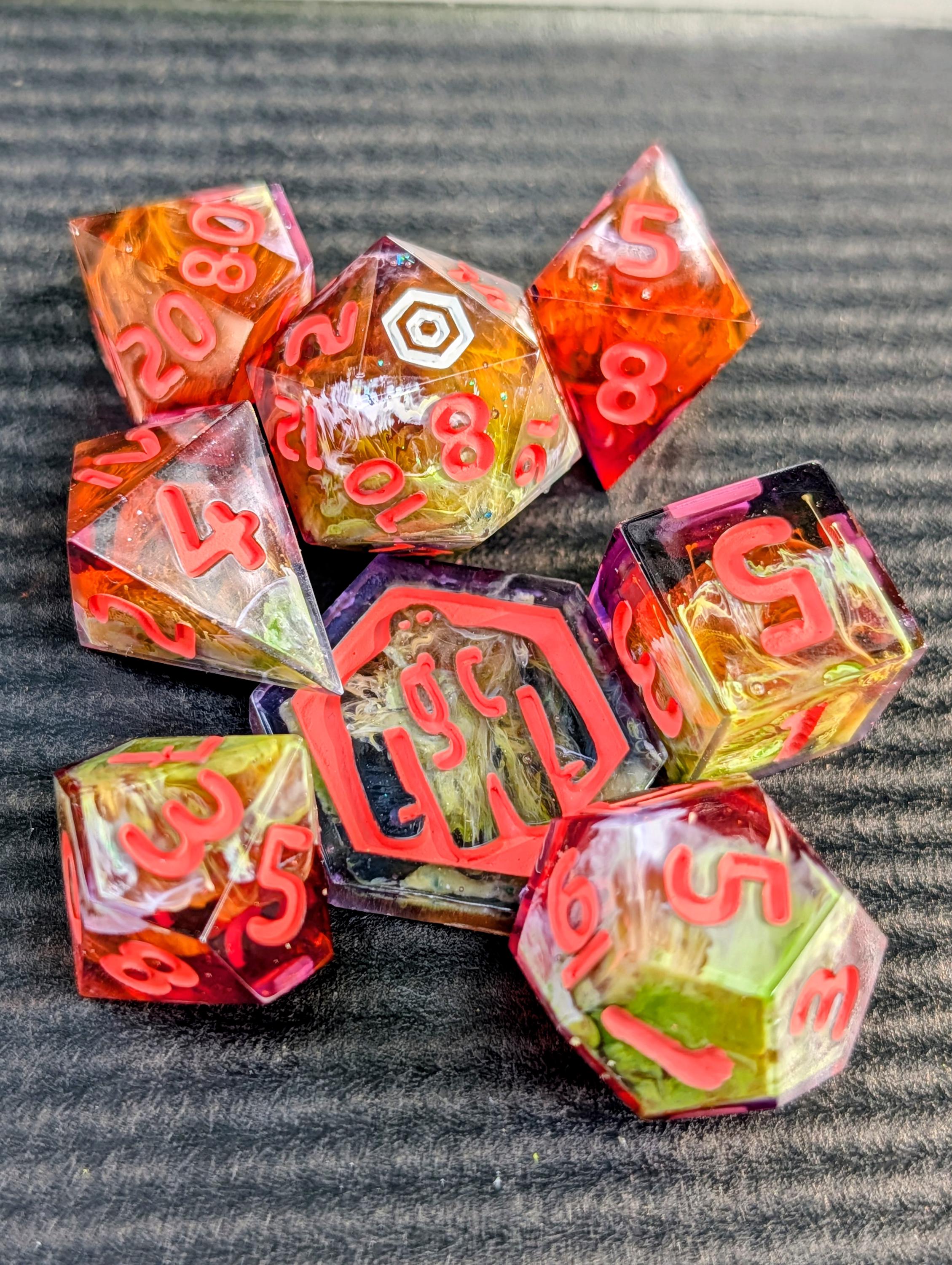 "HARBINGER" TTRPG Dice Set