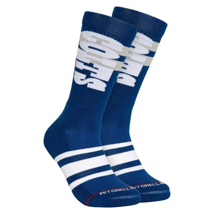 Indianapolis Colts Retro Mitchell and Ness Lateral Crew Socks
