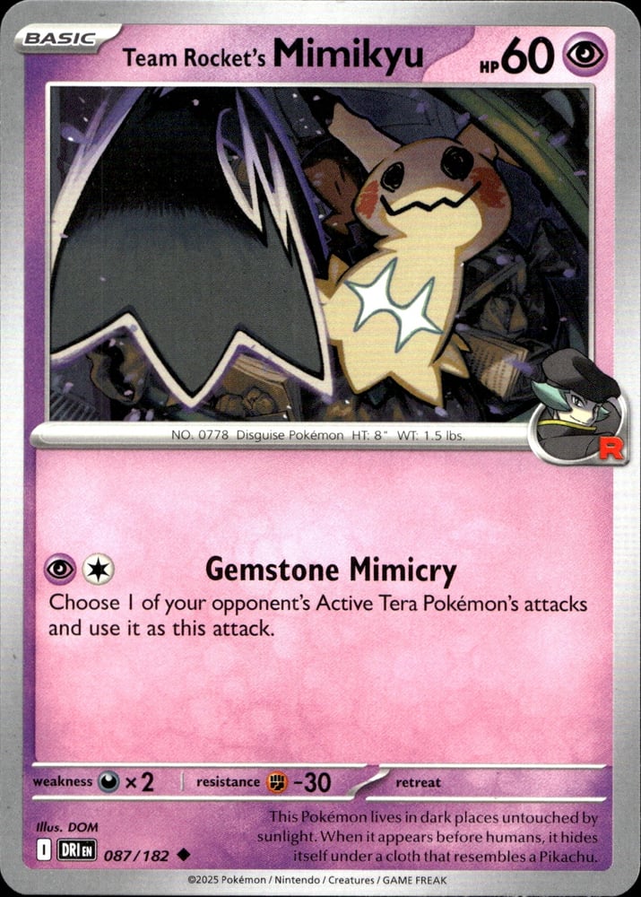 Team Rocket's Mimikyu - SV10 87/182