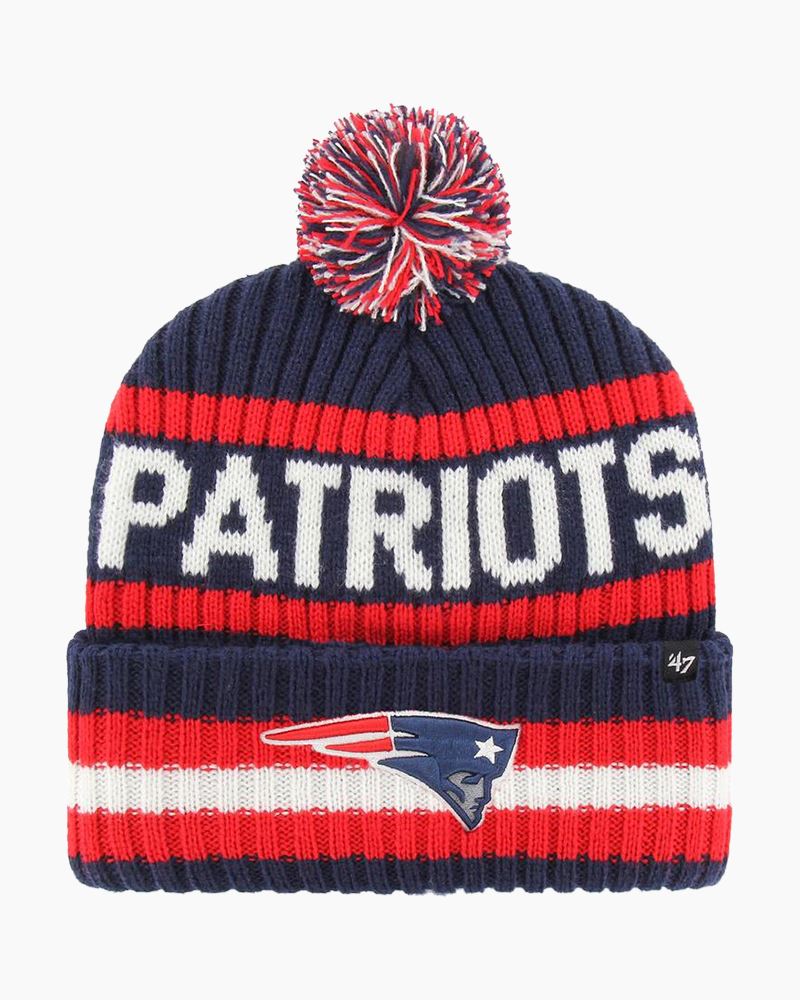 New England Patriots '47Brand Pom Beanie