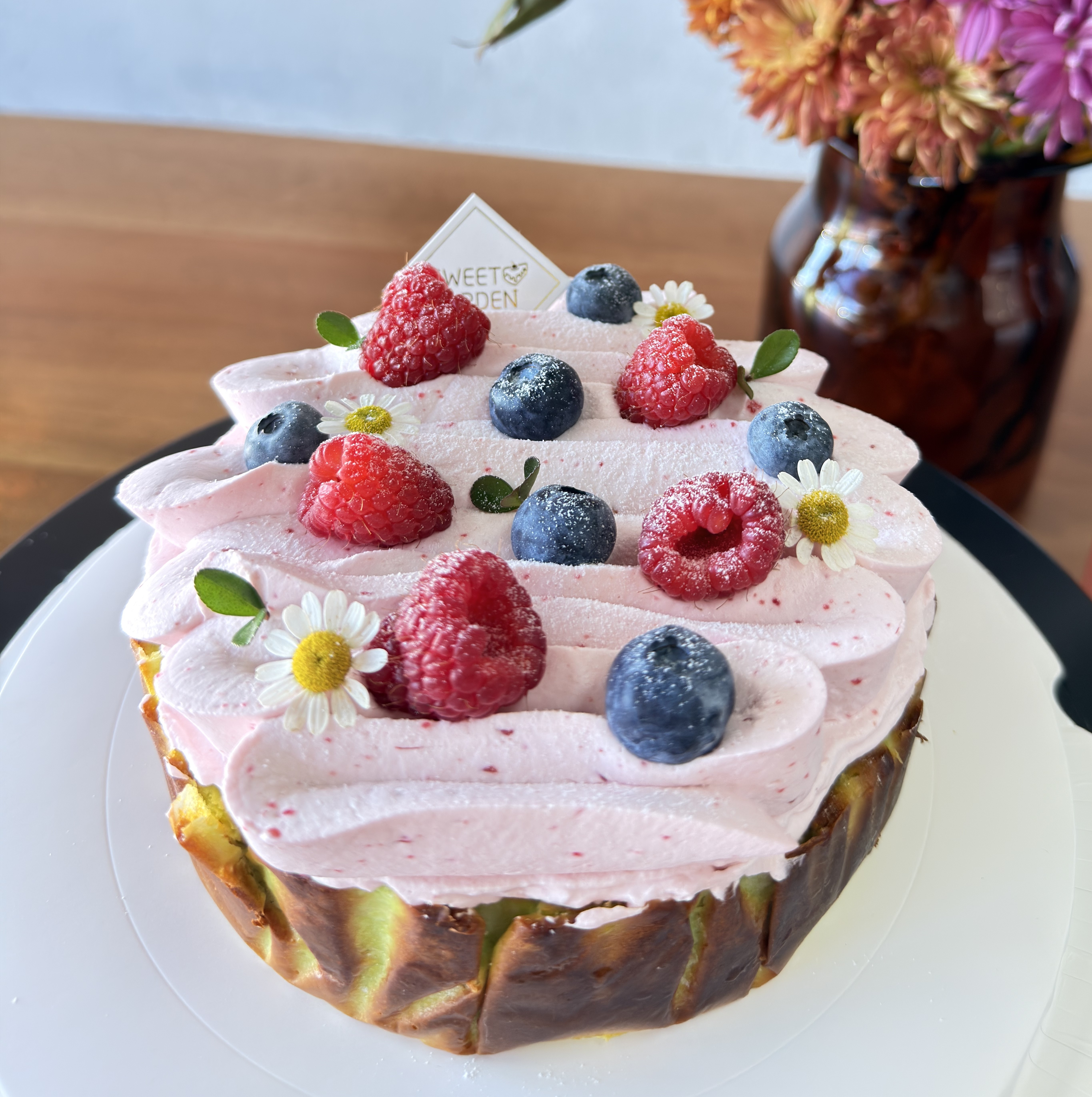 Raspberry Pistachio Basque