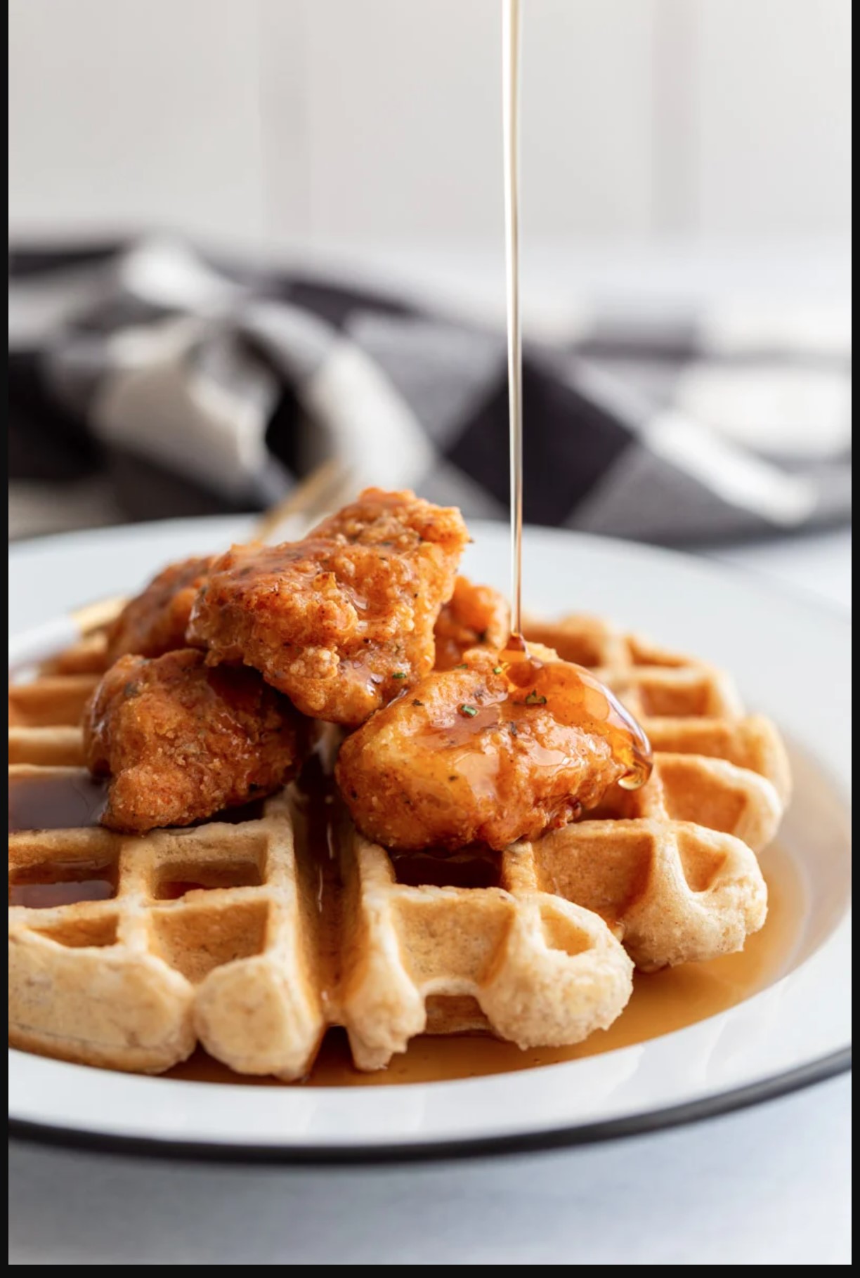 Chicken bites & Belgian Waffle