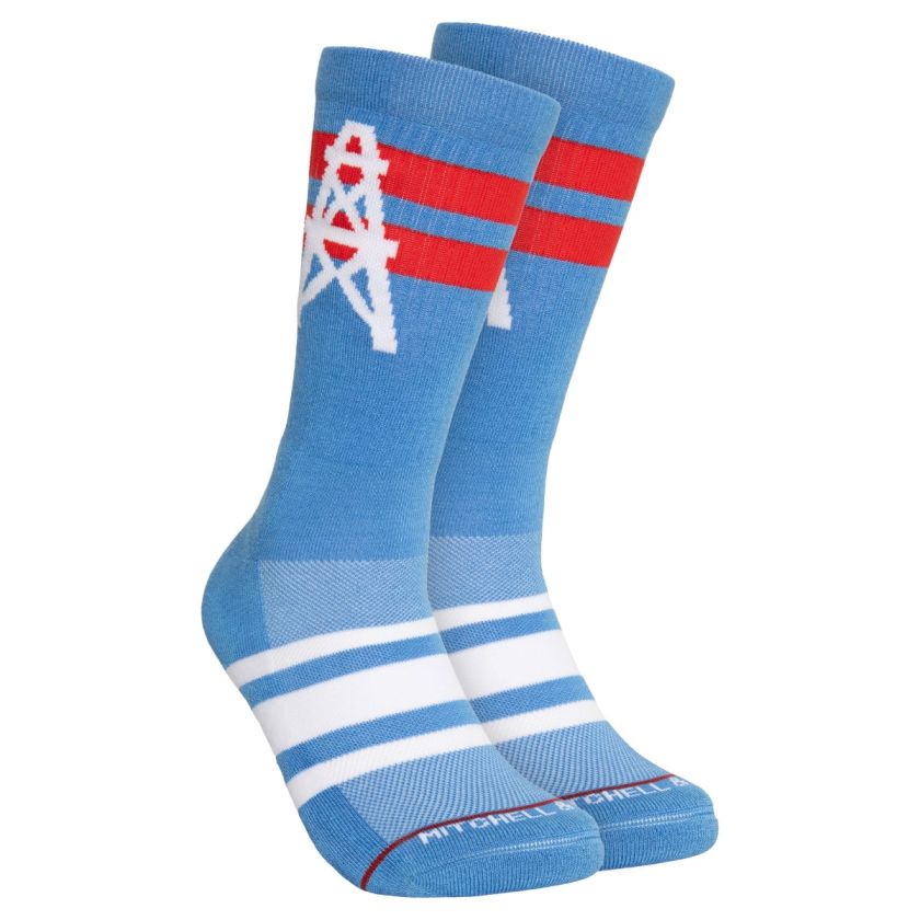 Tennessee Titans Retro Mitchell and Ness Lateral Socks