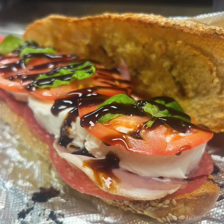 Caprese prosciutto salami Italian hero sandwich — Town Hero Subs, Palm Beach County