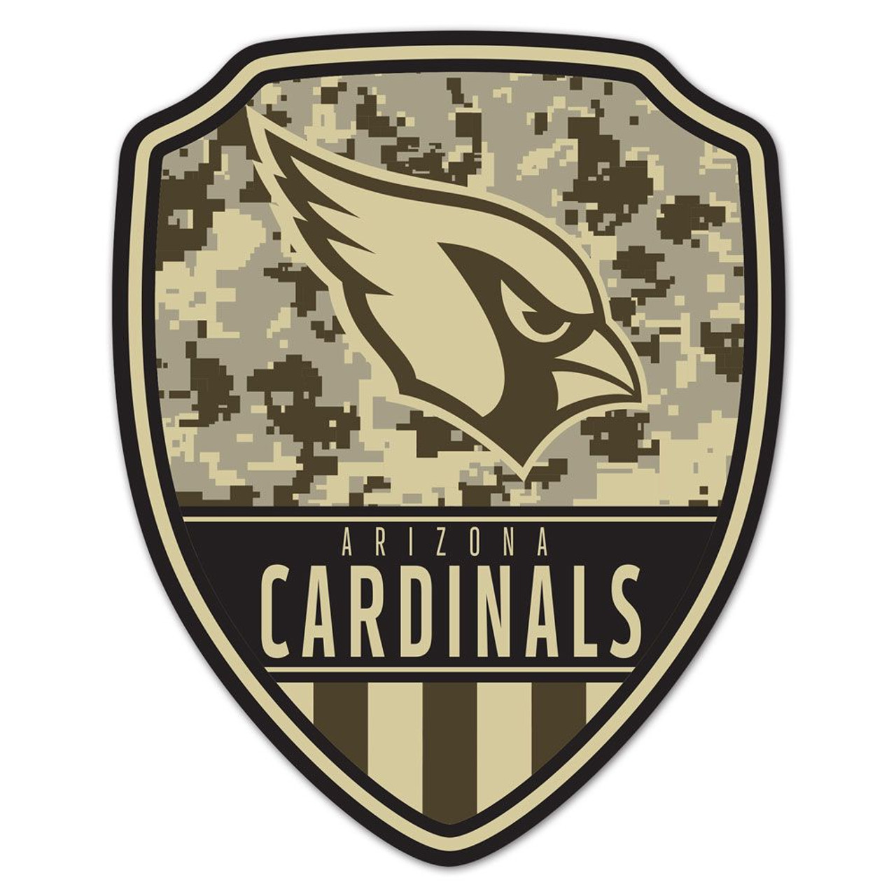 Arizona Cardinals Wood Shield Shaped Sign - 11x14"